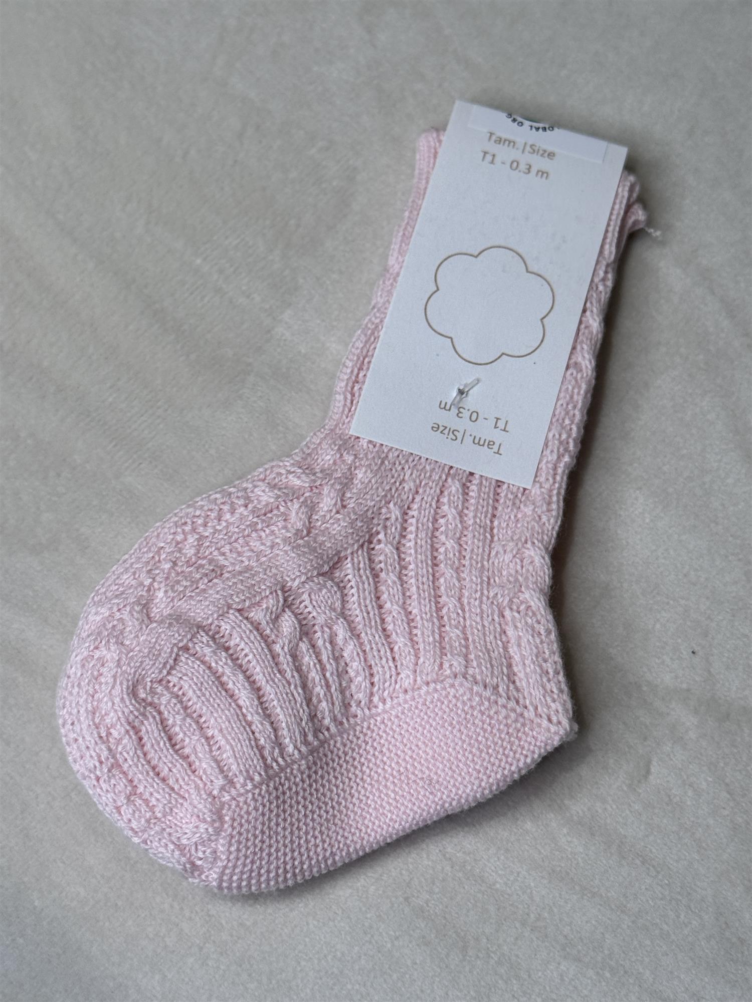 WEDOBLE Babysokker Lys Rosa - Farmor Ingvarda