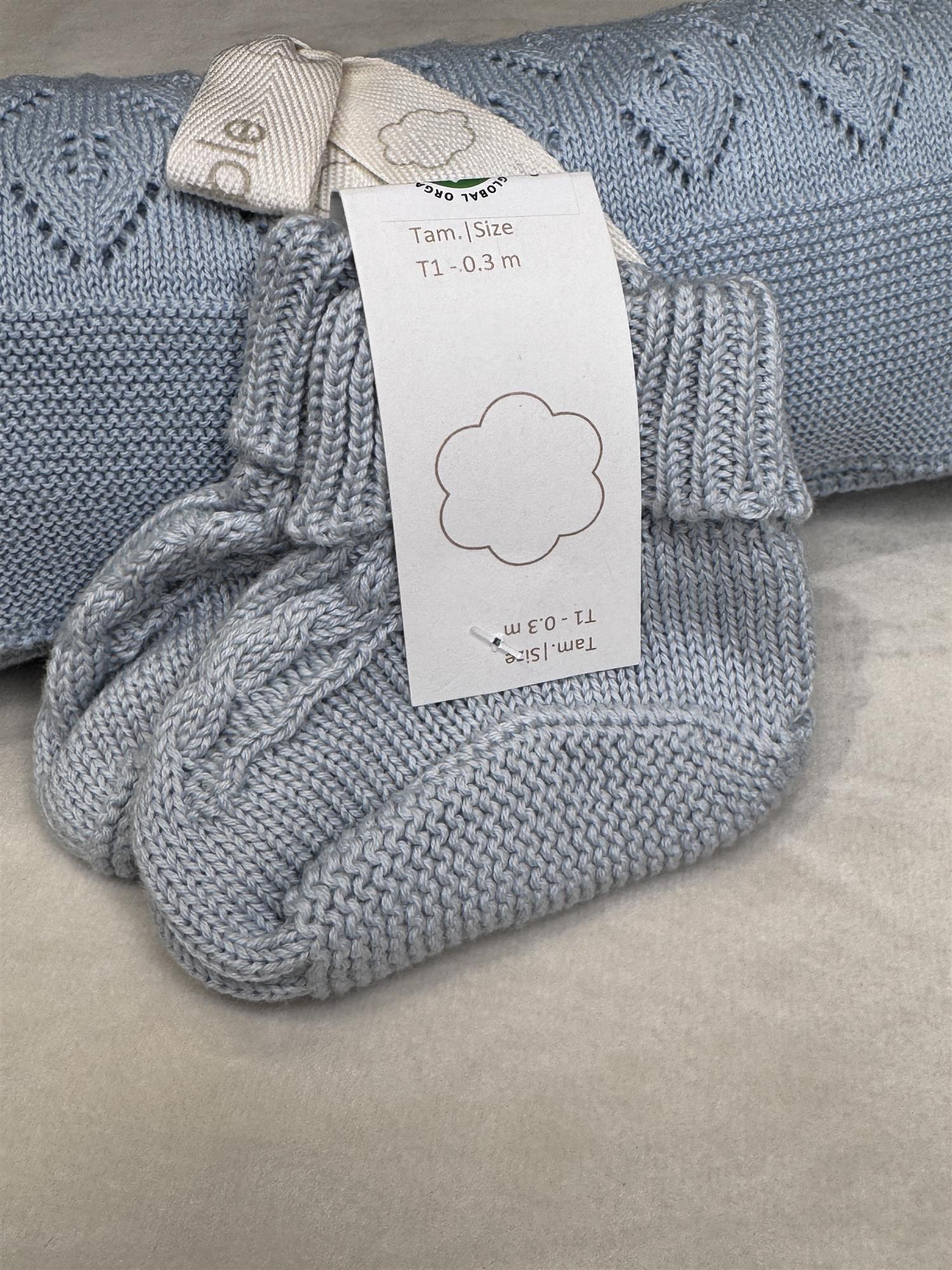 WEDOBLE Babysokker Lyseblå - Farmor Ingvarda