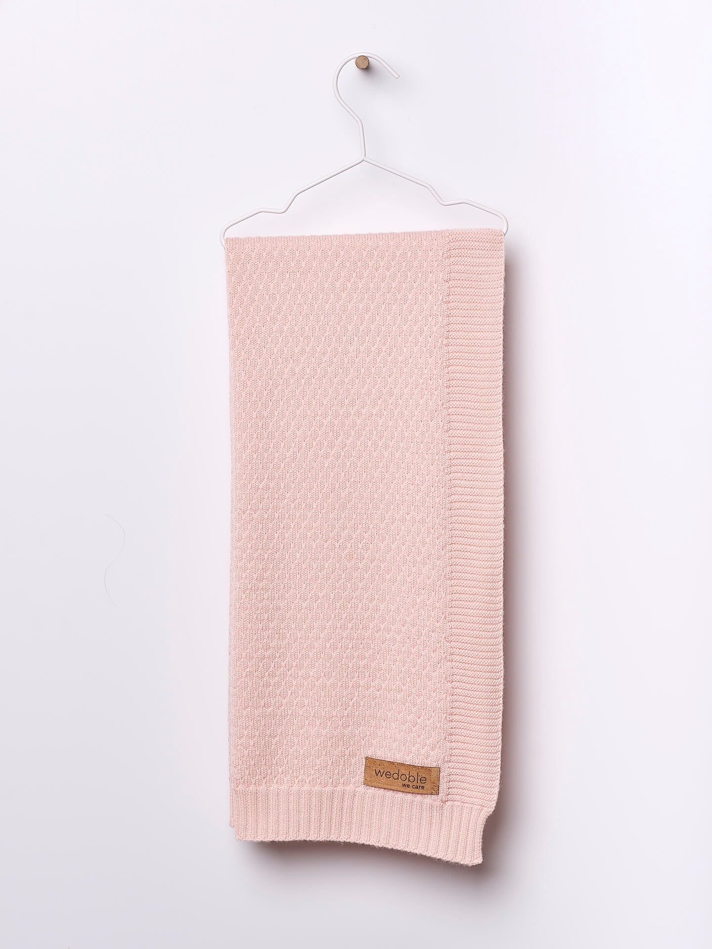 WEDOBLE Babyteppe,Ull Lys Rosa - Farmor Ingvarda