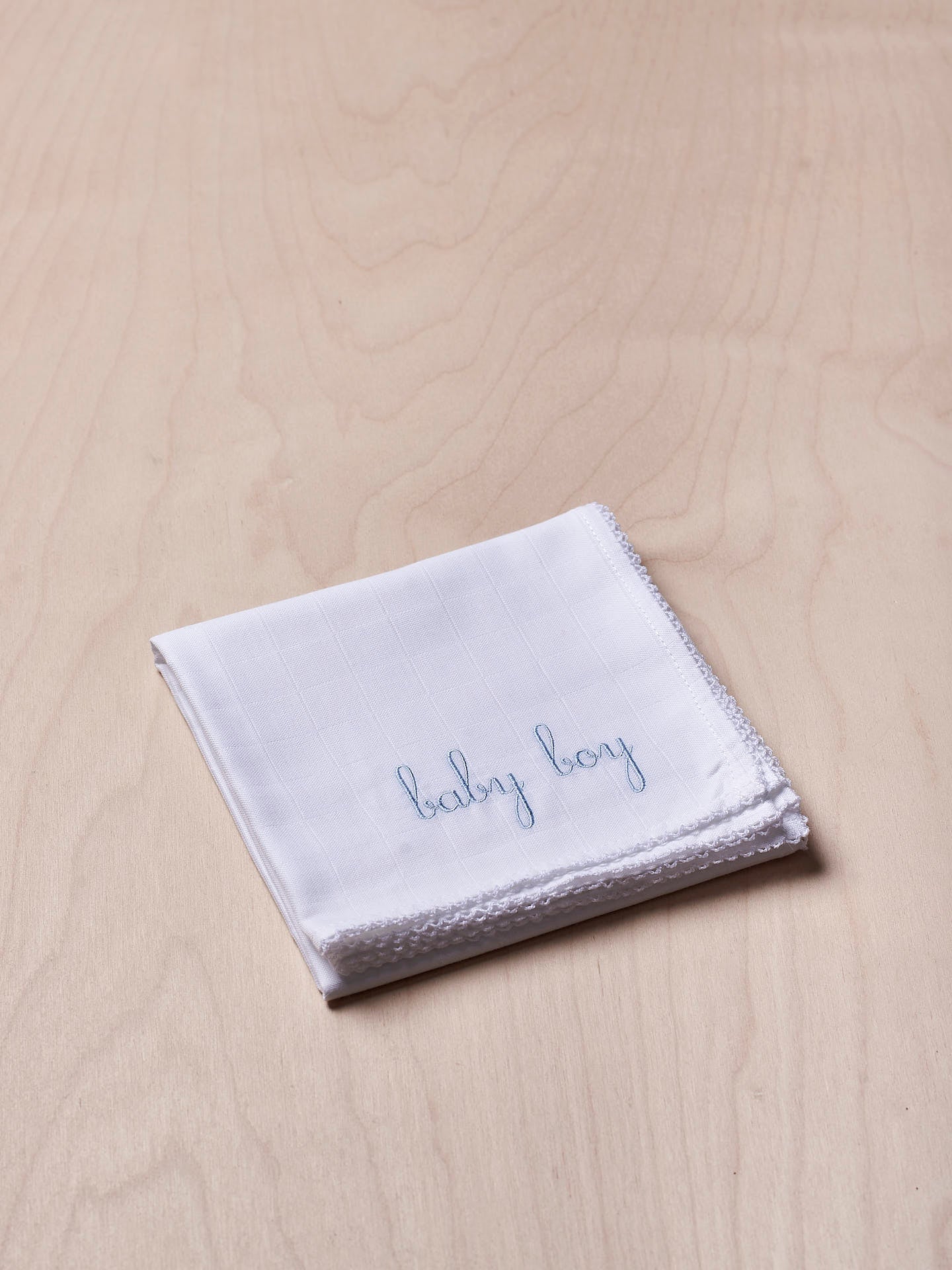 WEDOBLE Swaddle,Baby Boy Hvit/Blå - Farmor Ingvarda