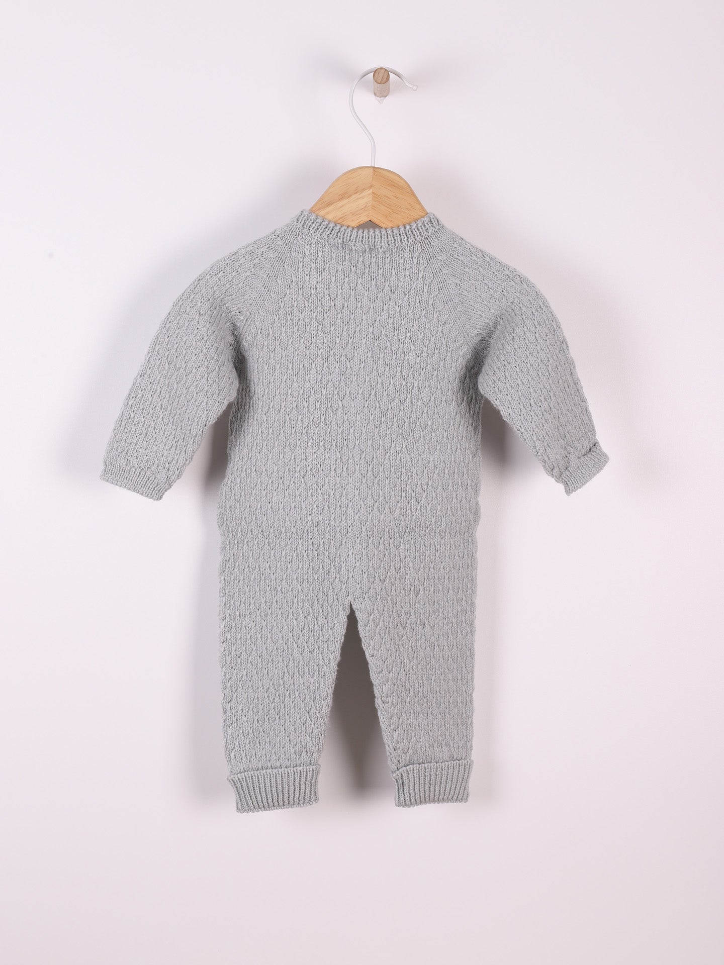 WEDOBLE Strikket Dress Mønster,Ull Mintblå - Farmor Ingvarda