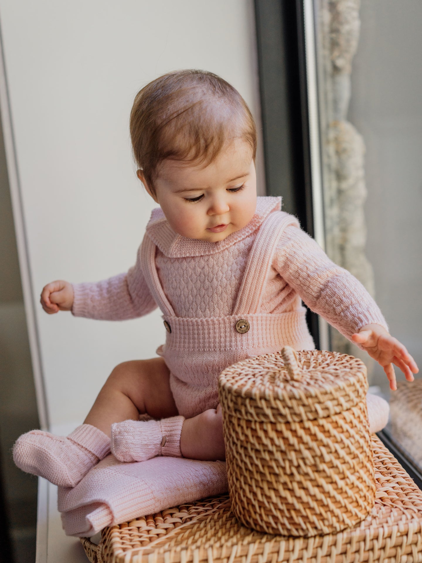 WEDOBLE Strikket Seleshorts,Ull Lys Rosa - Farmor Ingvarda