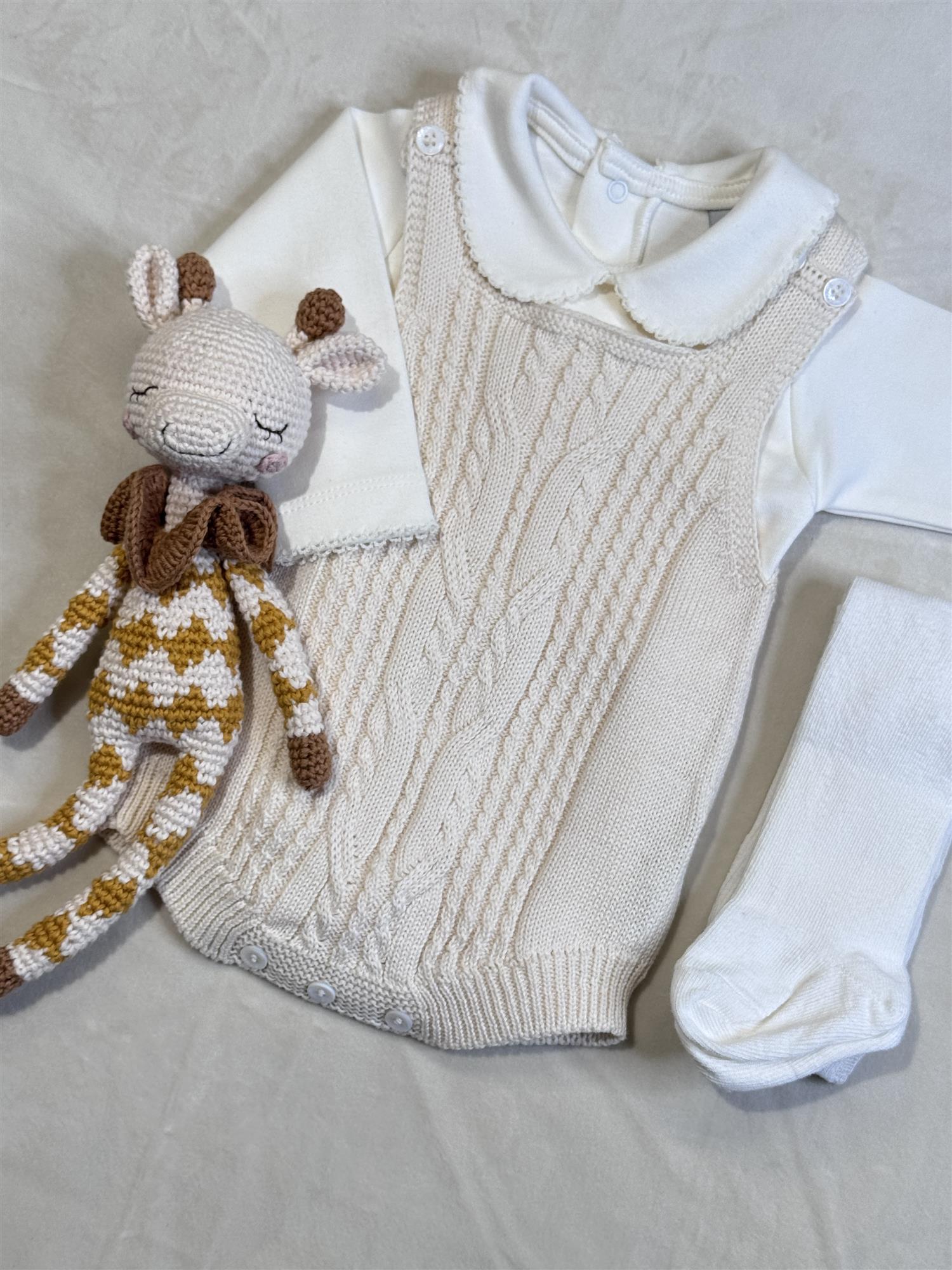 WEDOBLE Strikket Seleshorts Beige - Farmor Ingvarda