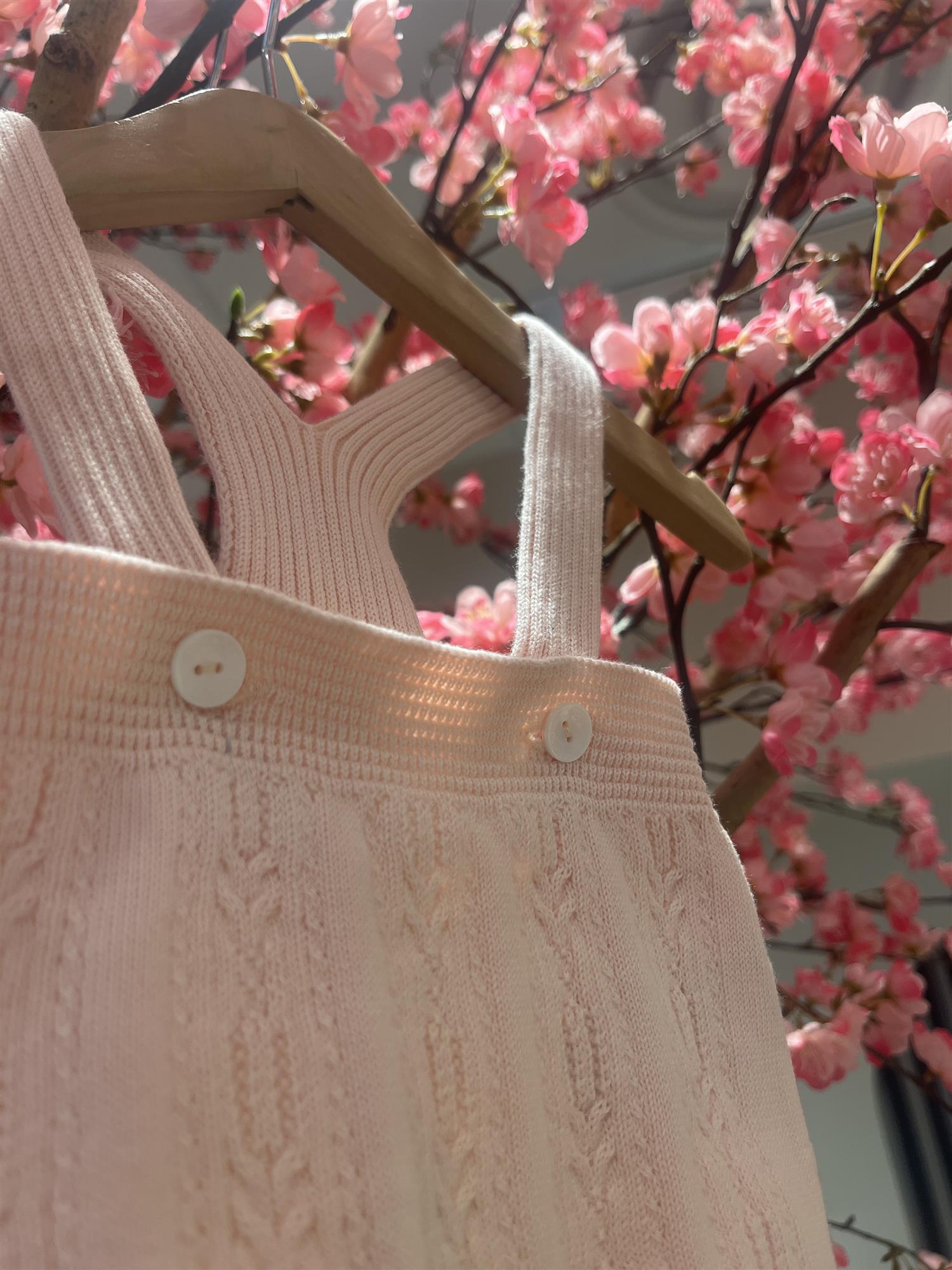 WEDOBLE Strikket Seleshorts Lys Rosa - Farmor Ingvarda