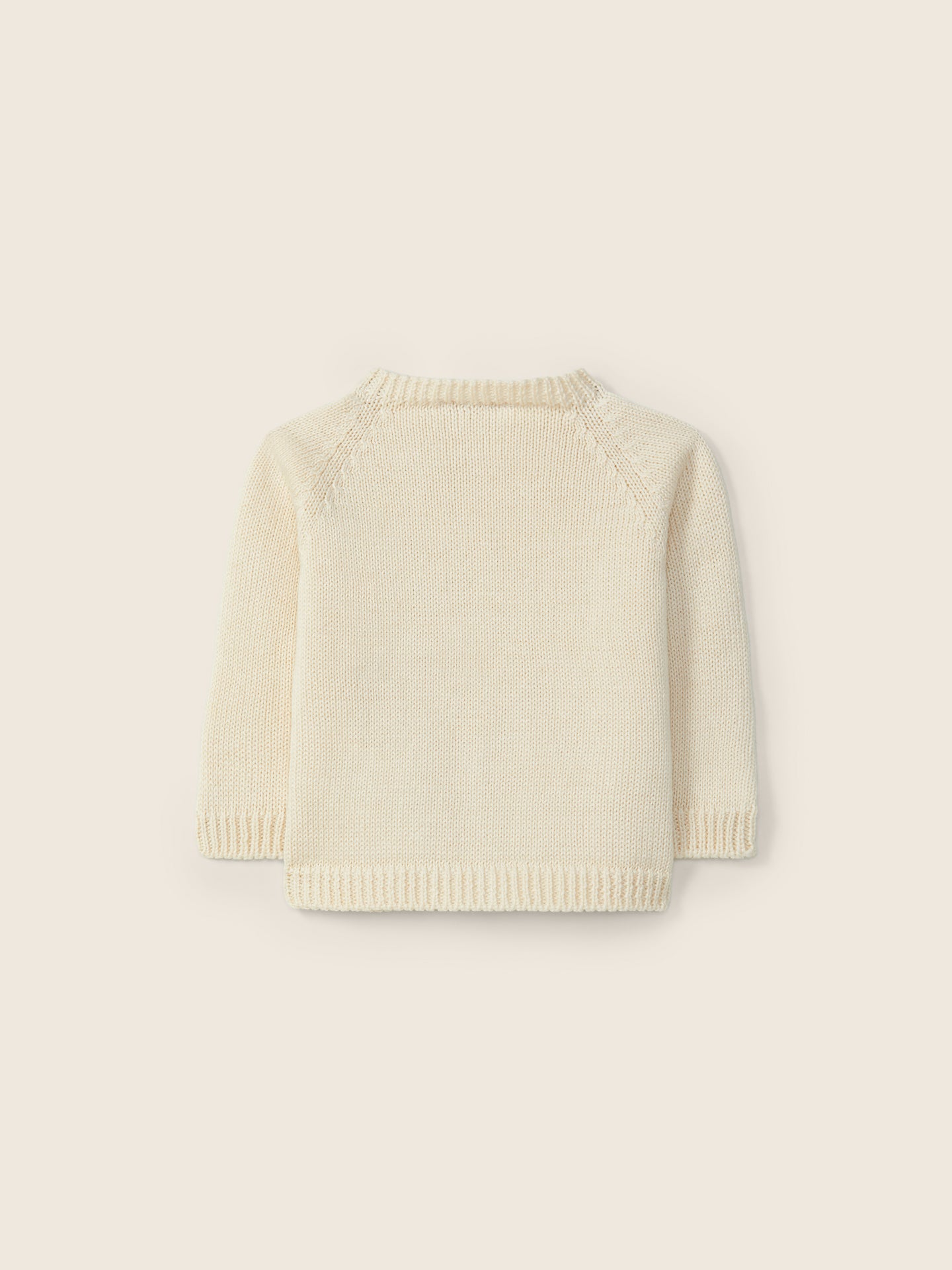 WEDOBLE Strikket jakke Beige - Farmor Ingvarda