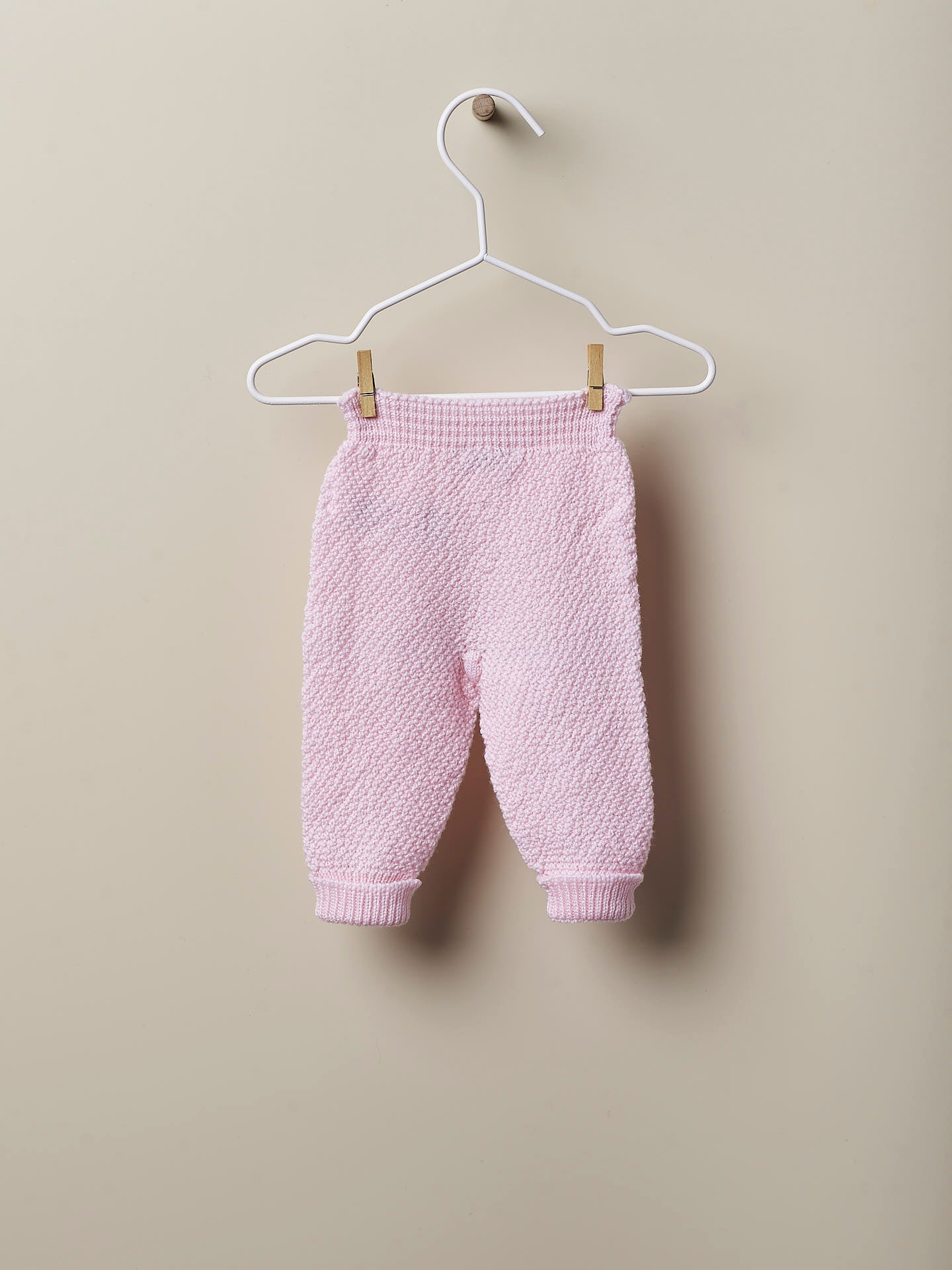 WEDOBLE Knitted Trousers Pearl,Wool Lys Rosa
