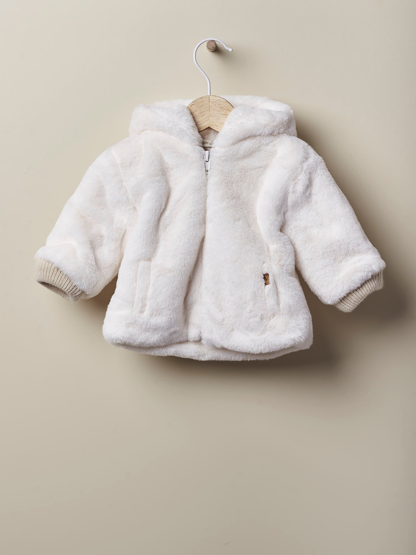 WEDOBLE Fur Coat Offwhite