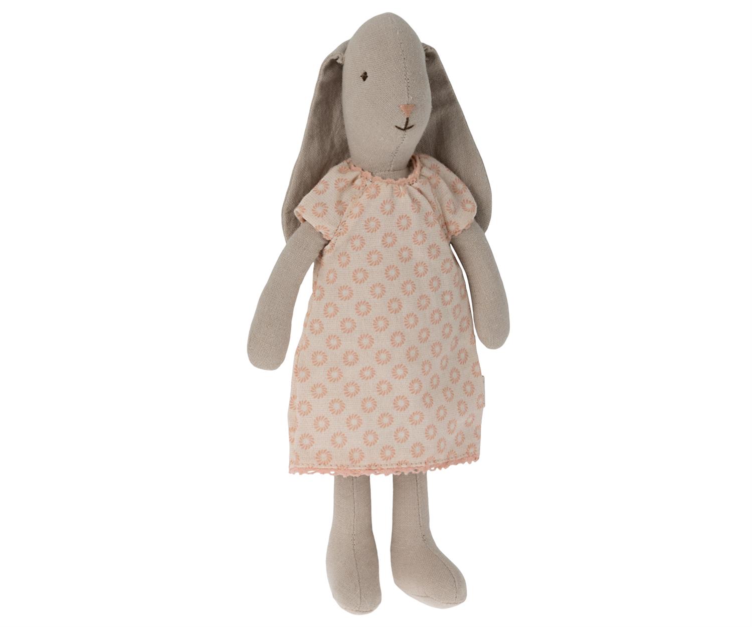 MAILEG Bunny,size 1,Nightgown Rosa
