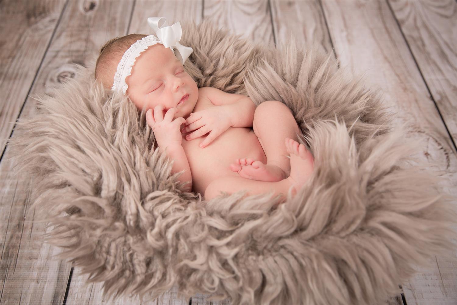 DEN LILLE PRIKKEN OVER I´EN Hårbånd blonde baby Hvit