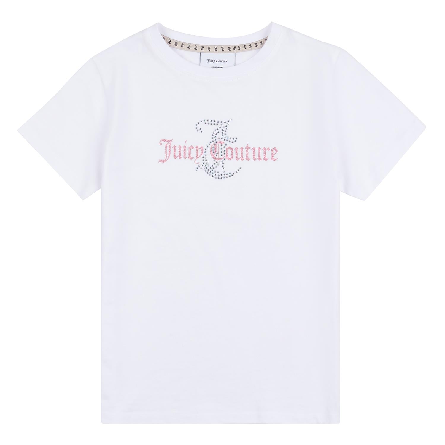JUICY COUTURE T-skjorte,Diamante Regular Hvit