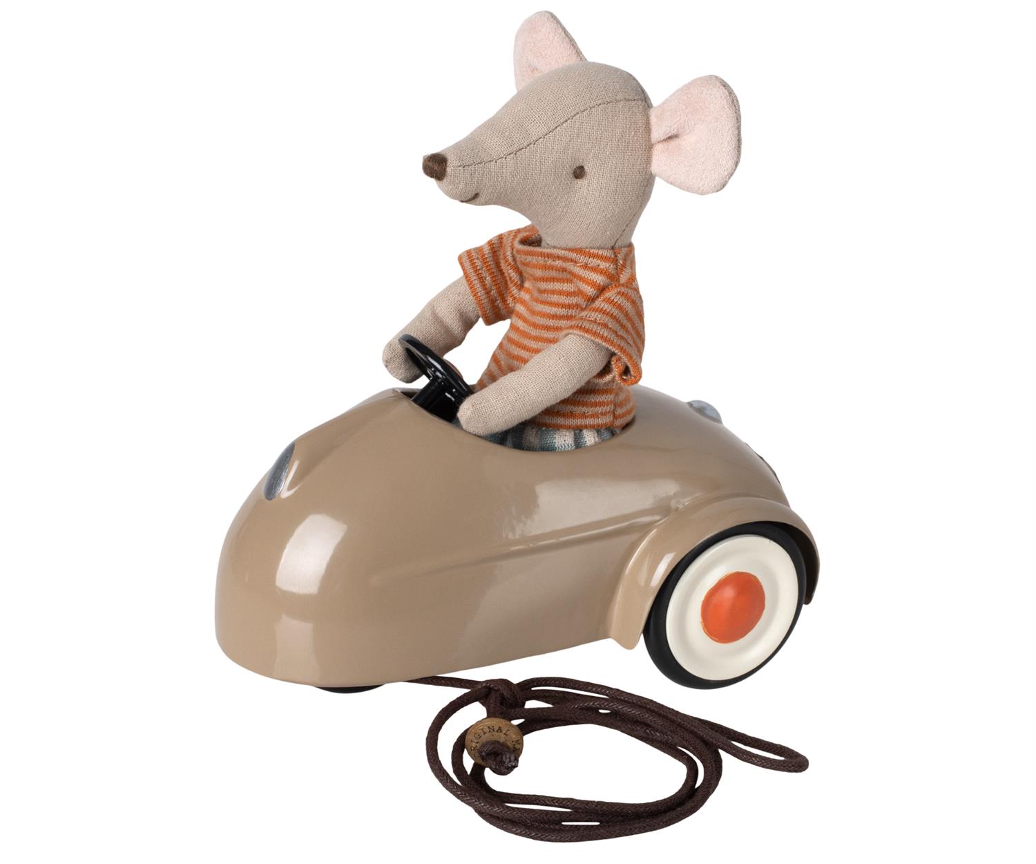 MAILEG Mouse car Brun