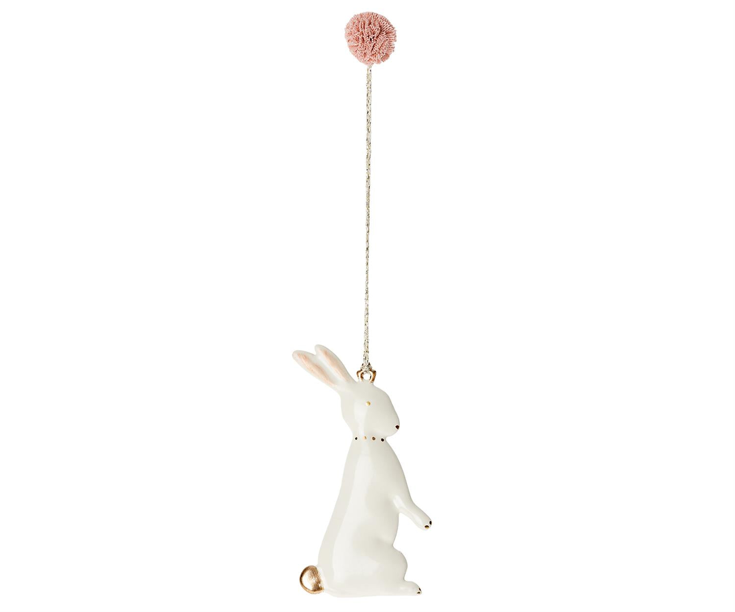 MAILEG Metal ornament,1stk. Bunny ass. Krem