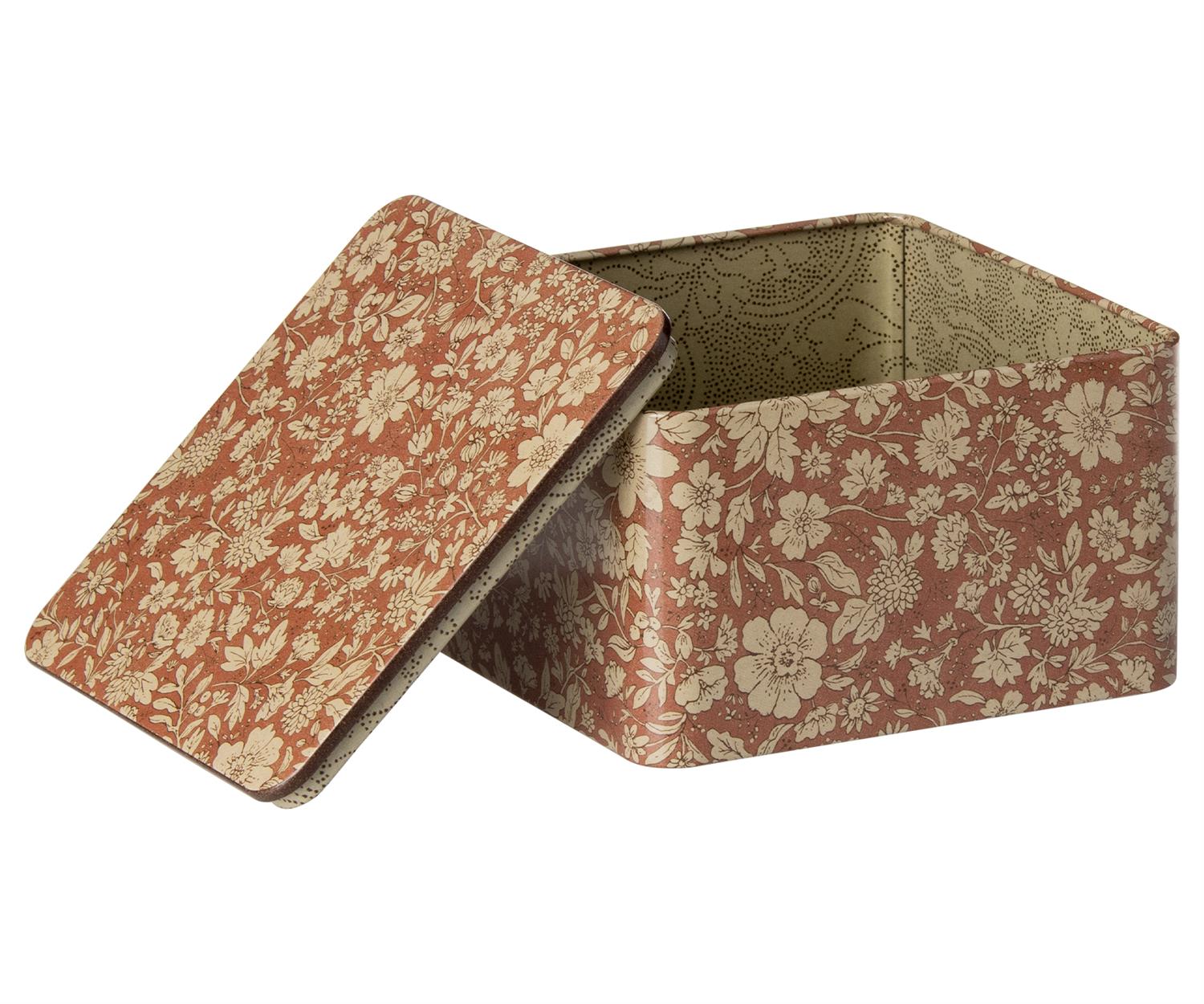 MAILEG Metal Box,Blossom,2pcs