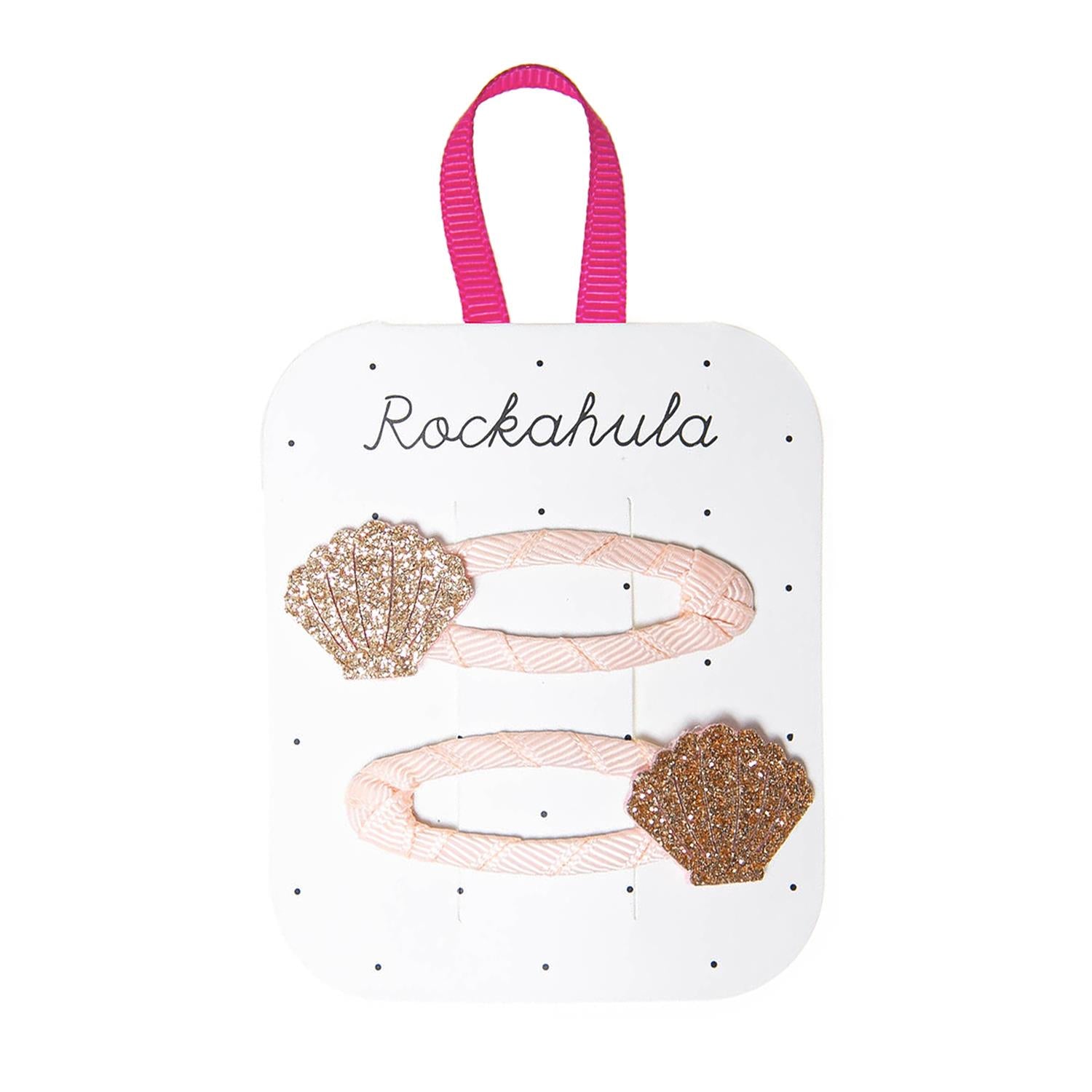 ROCKAHULA Kids Seashell Glitter Clips