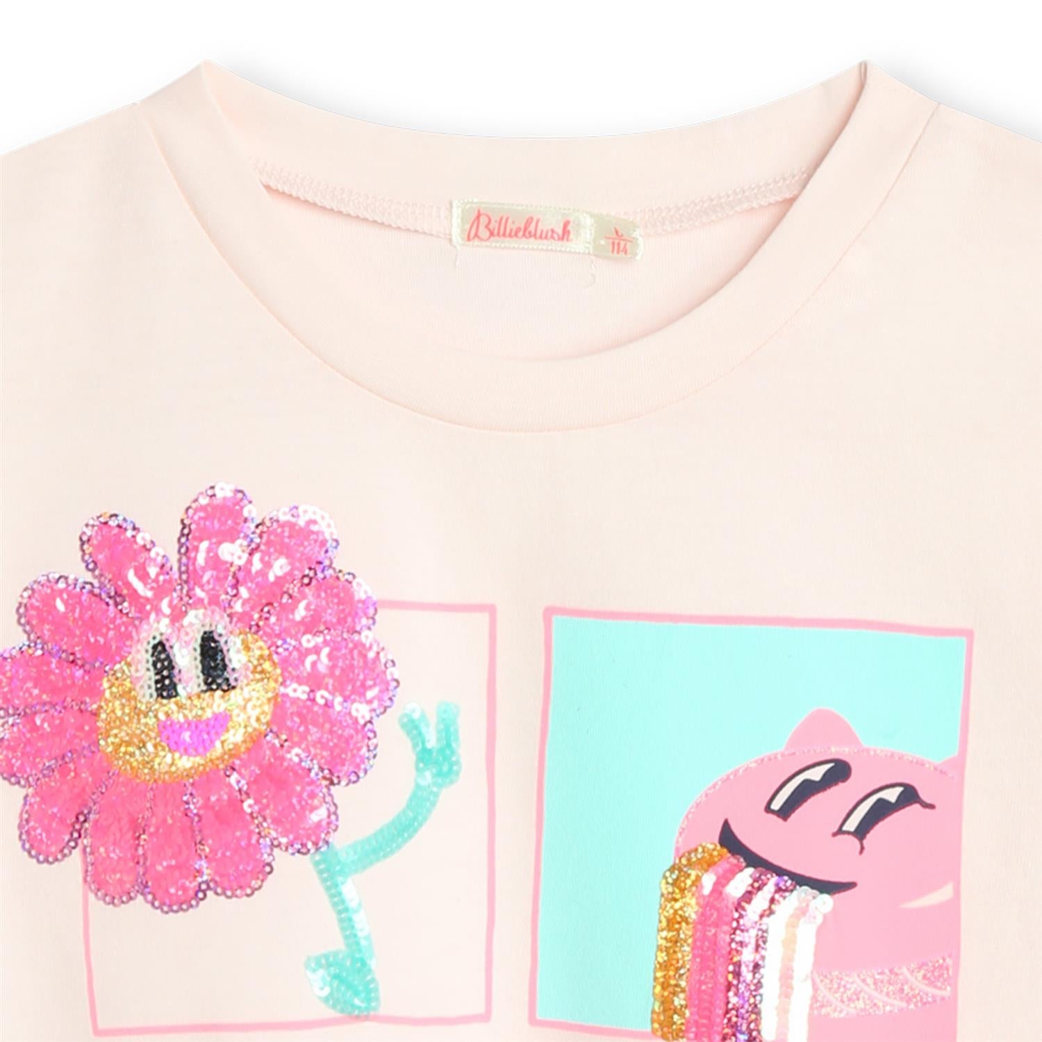 BILLIEBLUSH T-shirt,Flower Dus Rosa