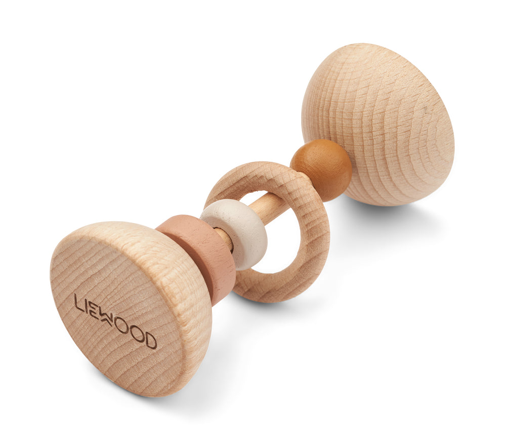 LIEWOOD Corrina Wooden Rattle Dus Rosa Mix