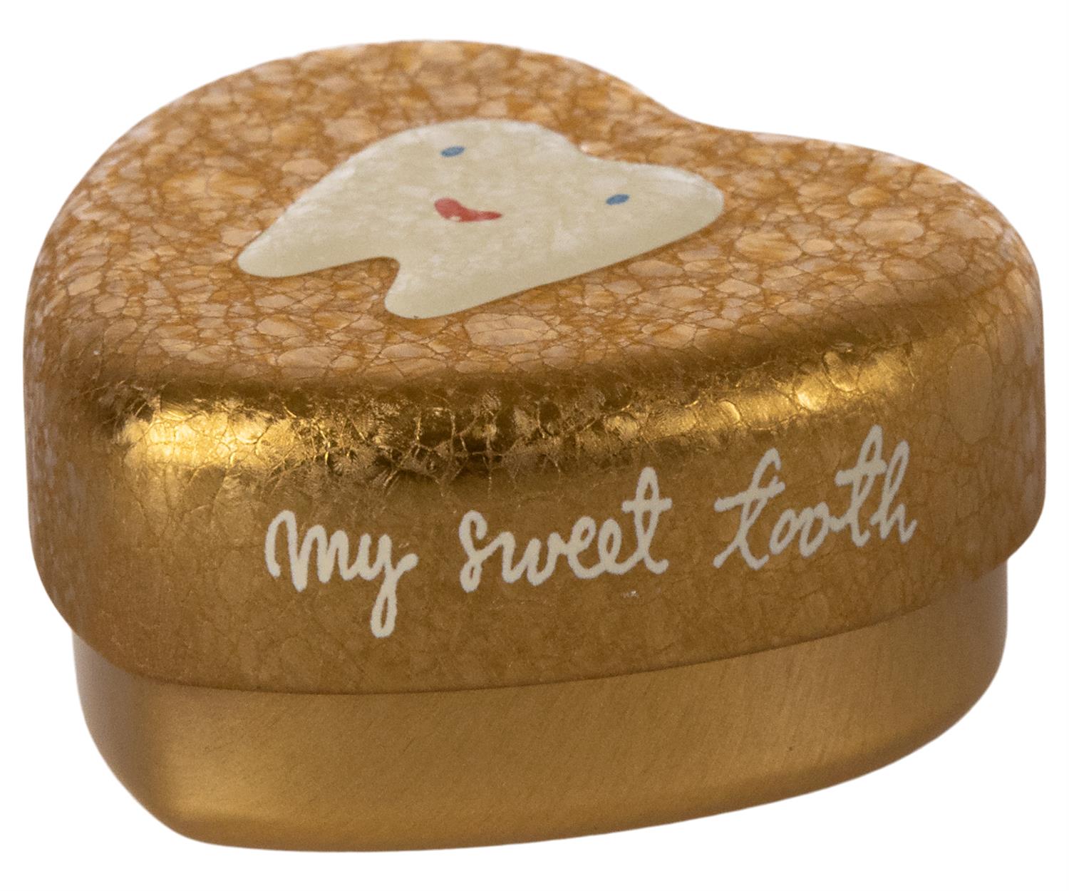 MAILEG Tooth box,Gold