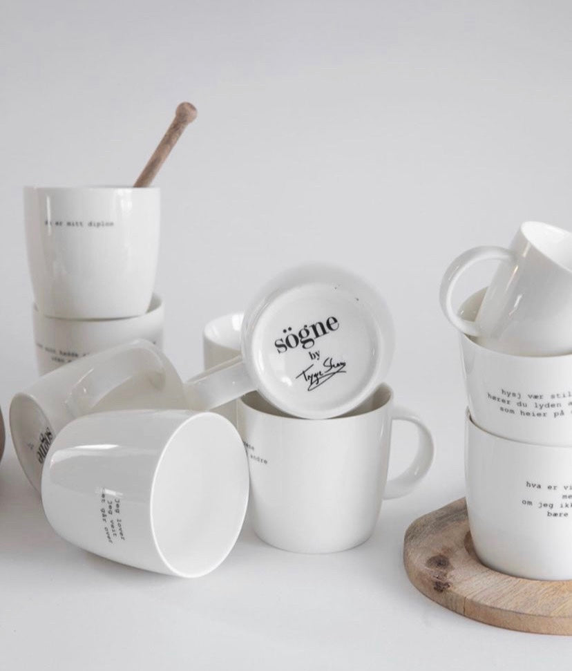 SØGNE HOME Søgne kopp Hygge Hvit