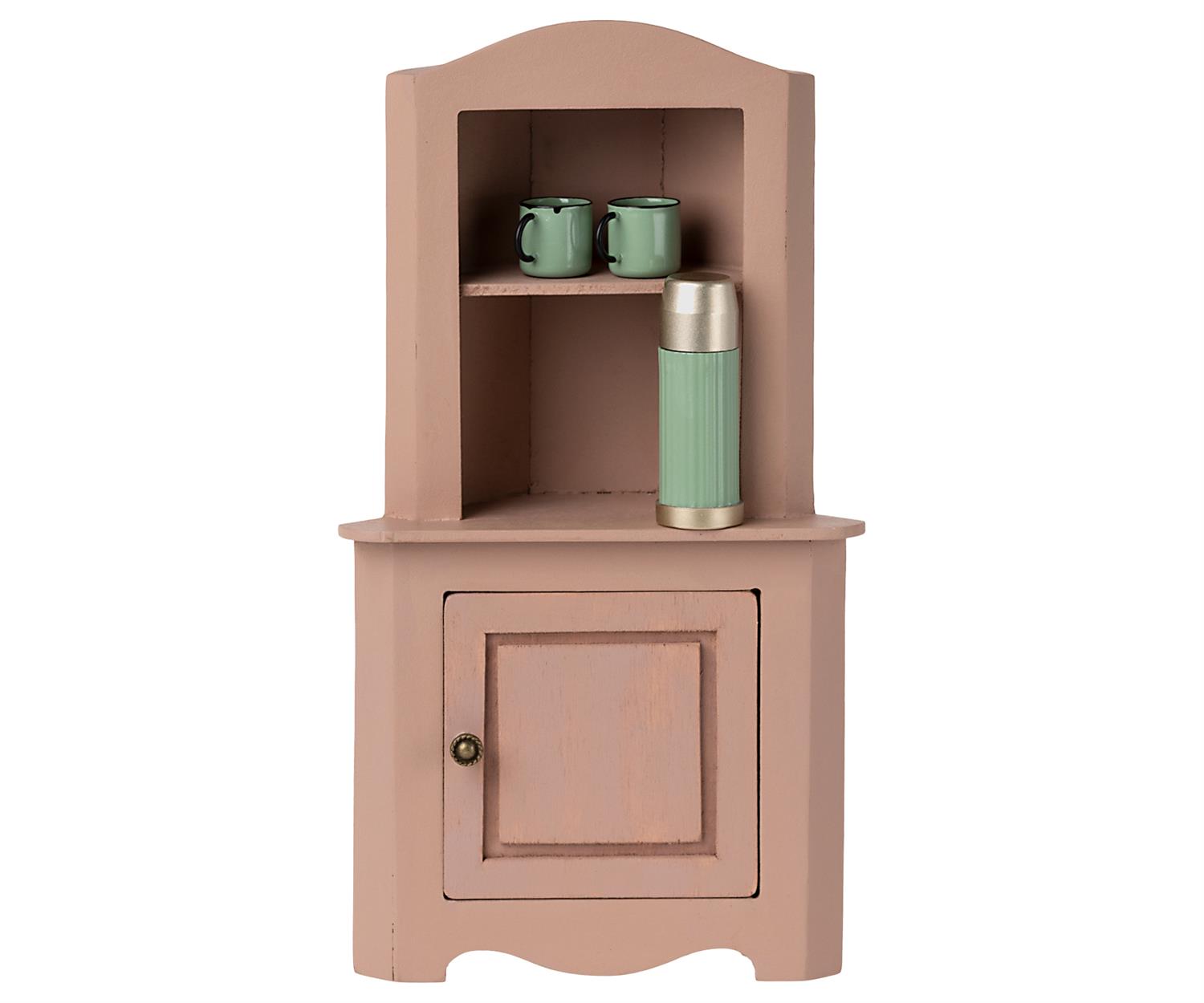 MAILEG Miniature Corner Cabinet Gammelrosa