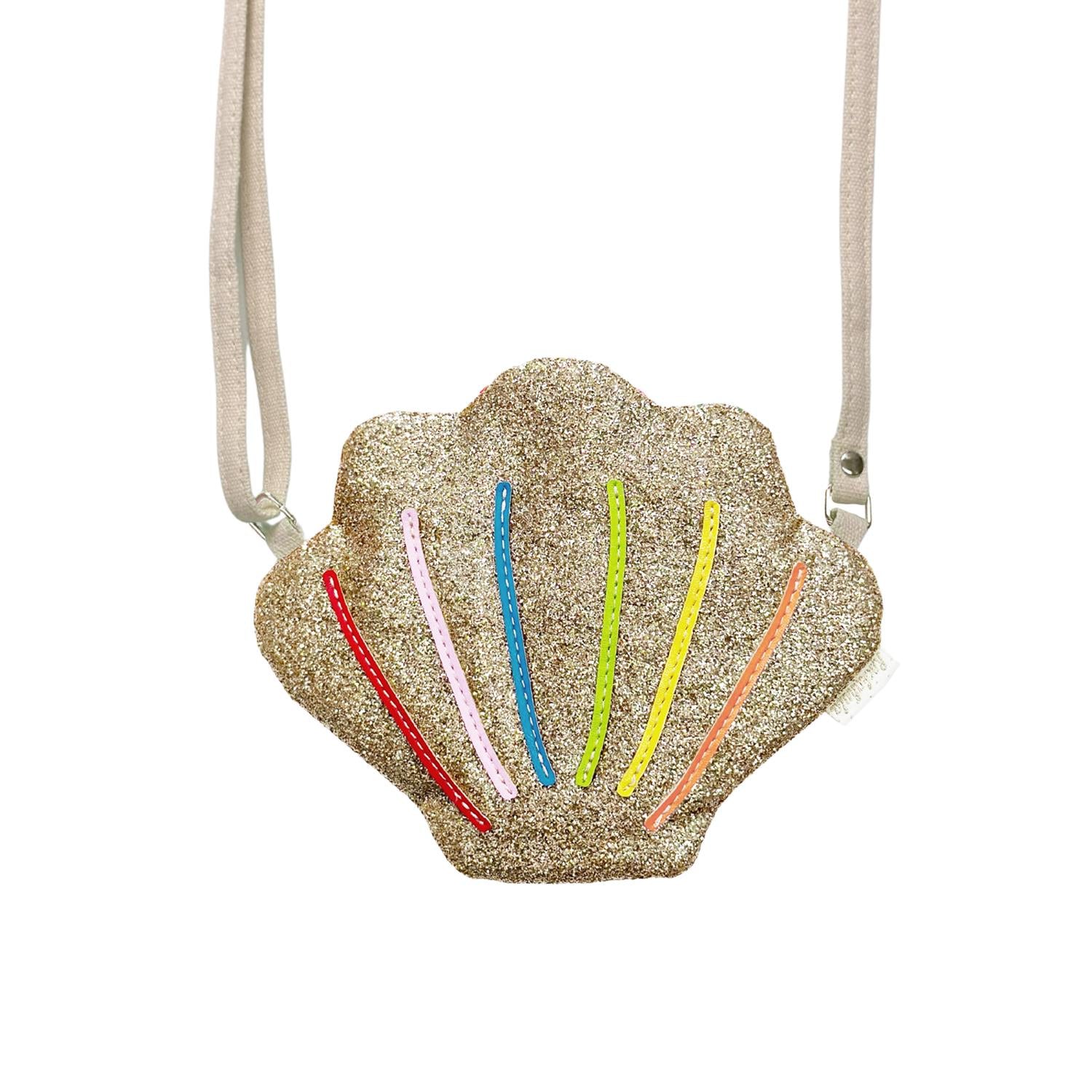 ROCKAHULA Kids Rainbow Shell Glitter Bag