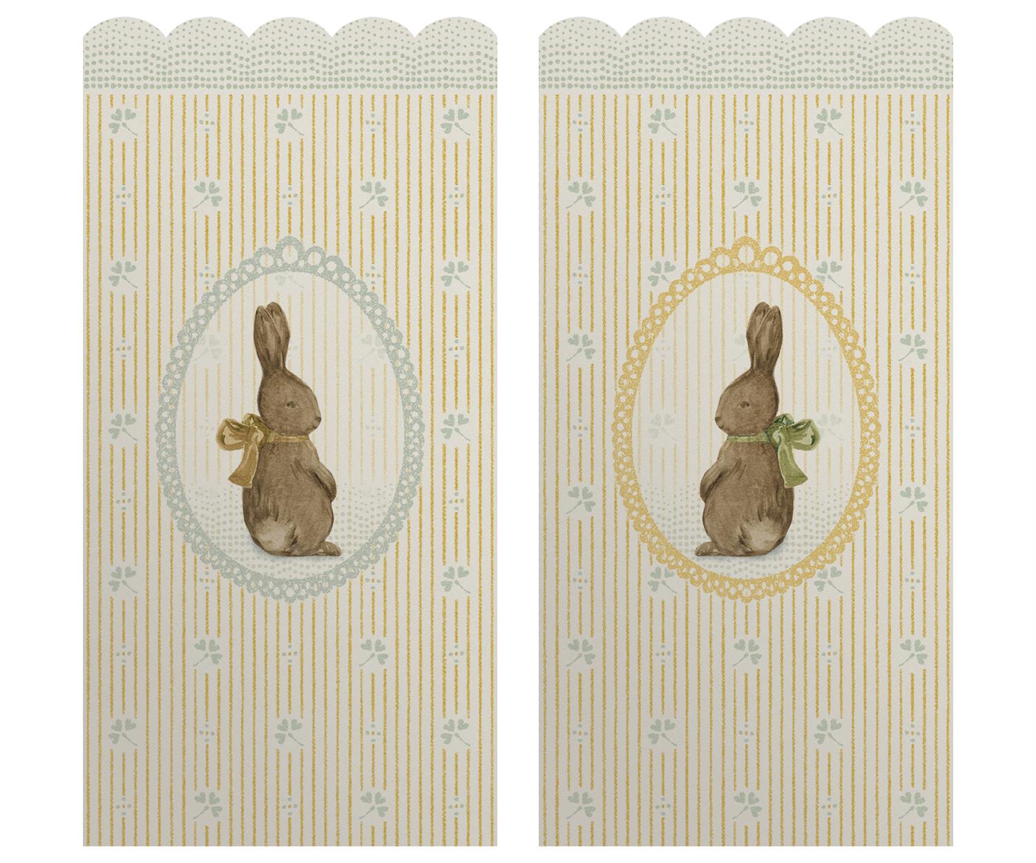 MAILEG Napkin,Bunny Gul