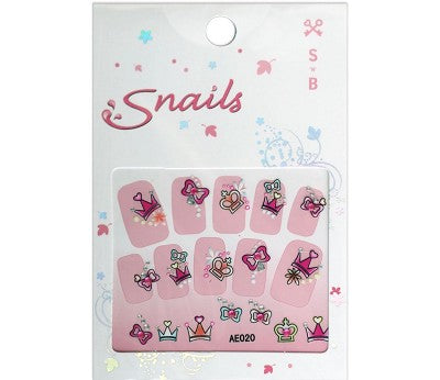 SNAILS Nail Stickers, Princess Rosa Mix