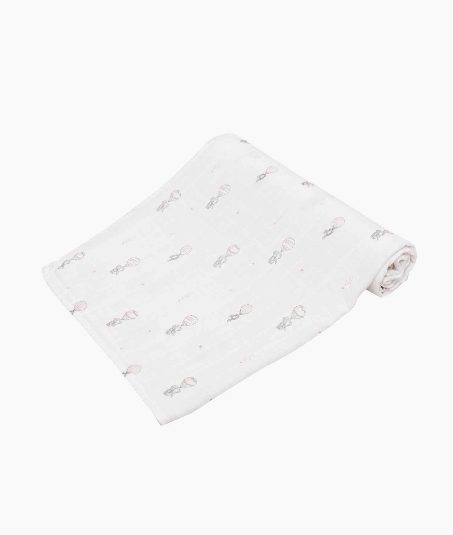 LIVLY Flying Elephants Swaddle Hvit