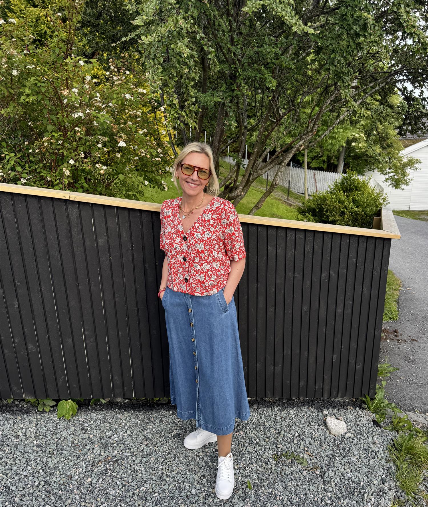 CO´ COUTURE Scarlet SS Shirt Rød