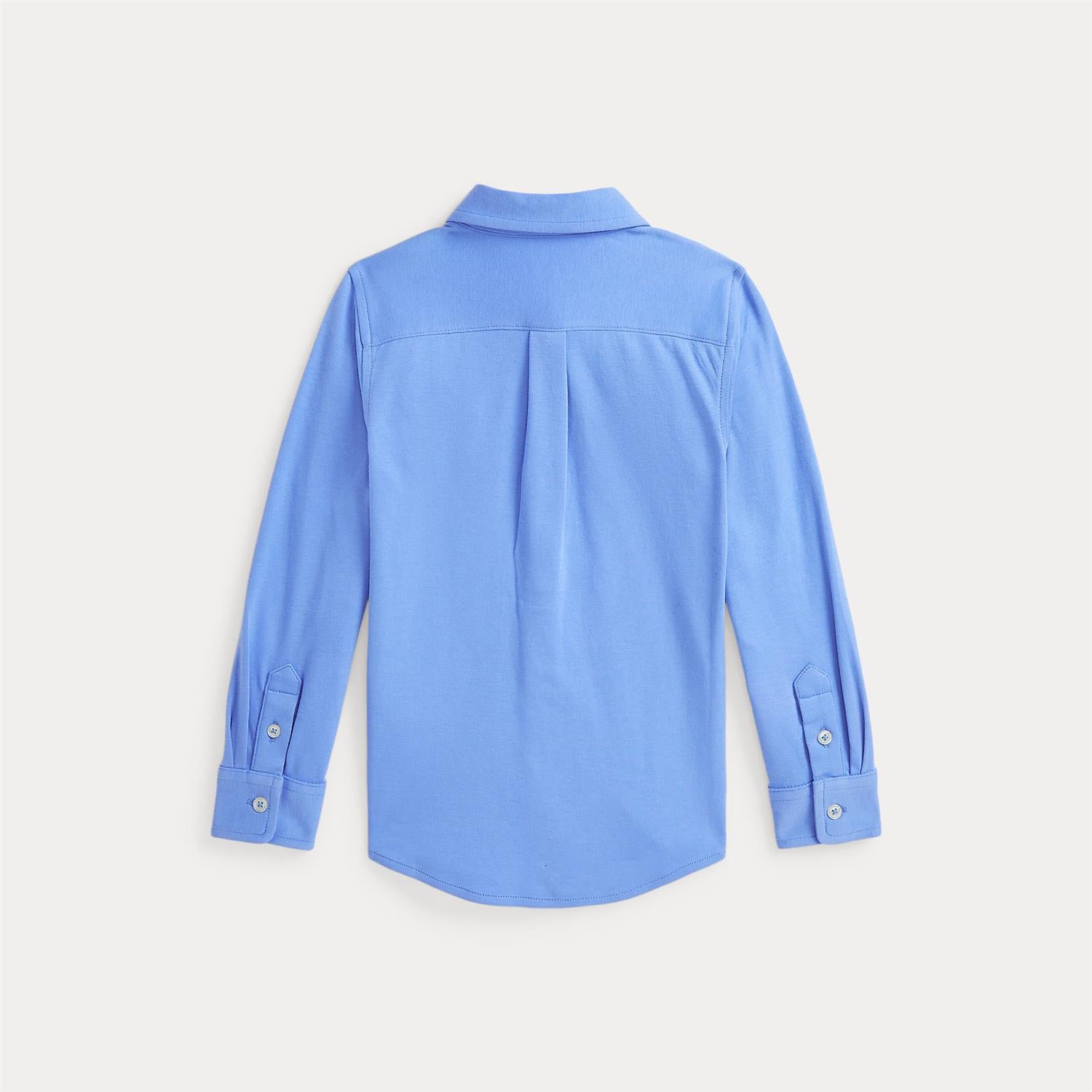 RALPH LAUREN 8-16År Cotton Interlock Shirt,Teens Himmelblå