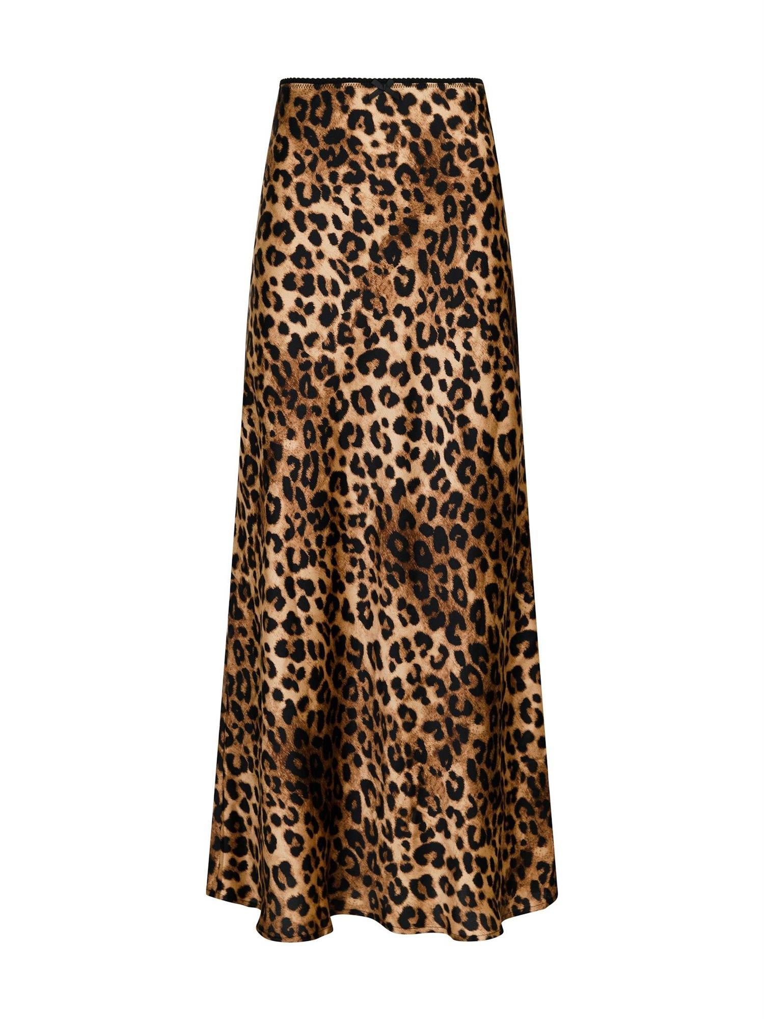 NEO NOIR Lola Leo Long Skirt Leopard