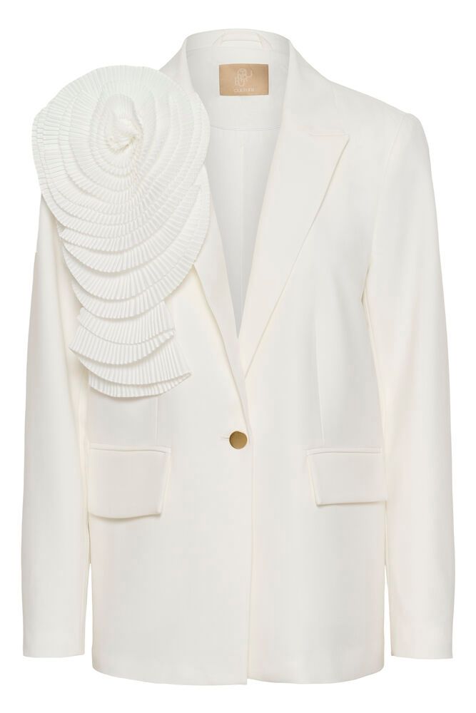 CULTURE Yala Collina Blazer White - Farmor Ingvarda