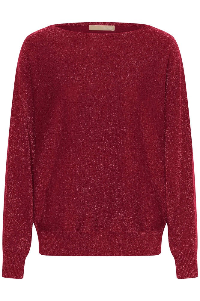 CULTURE Fay Batwing Jumper Red