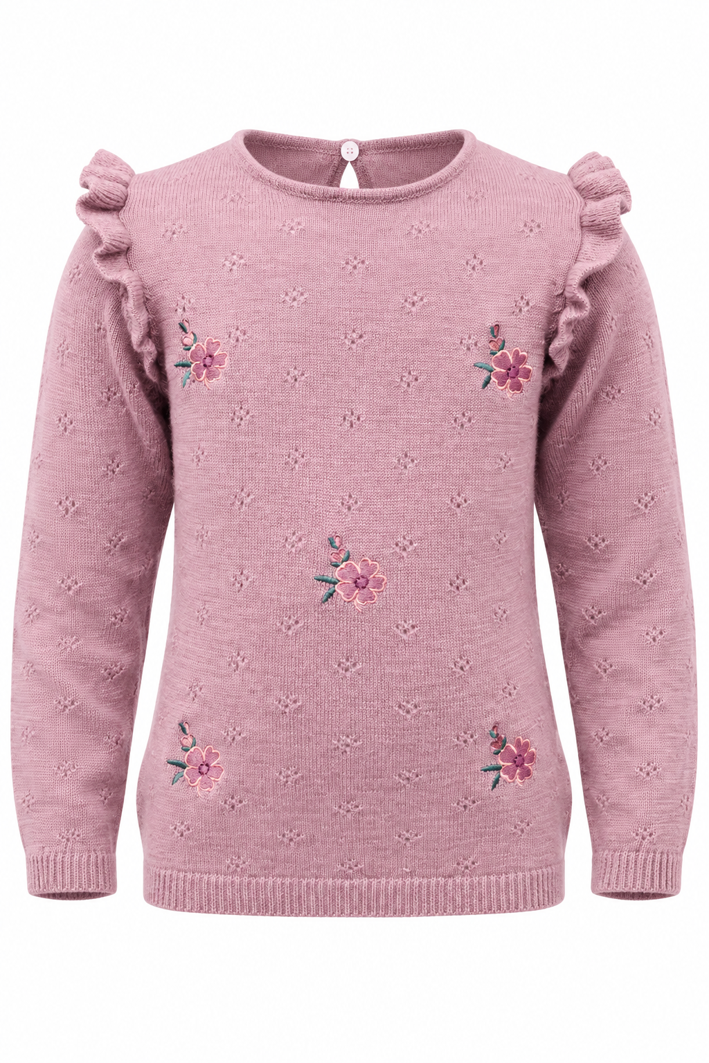 VILJE OG VE Sara Strikket Genser Mauve