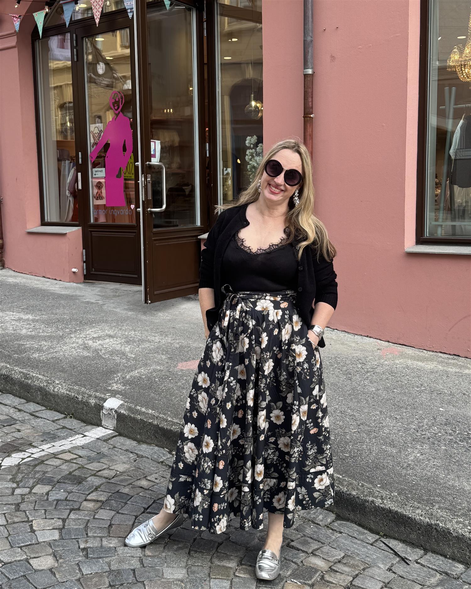 MISSMAYA Astrid Skirt Antique Black Poplin