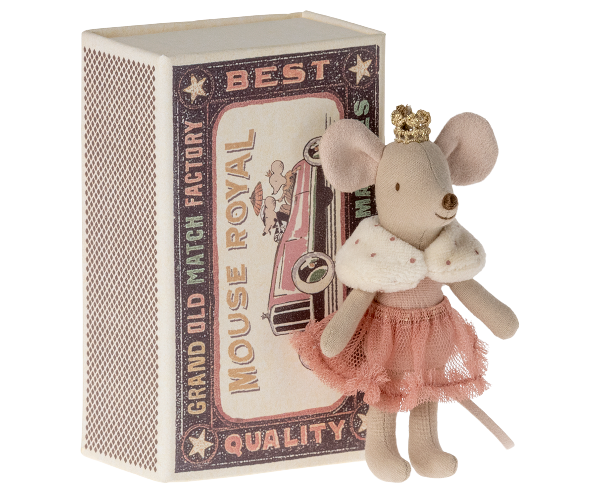 MAILEG Princess mouse,Little sister in box Rosa