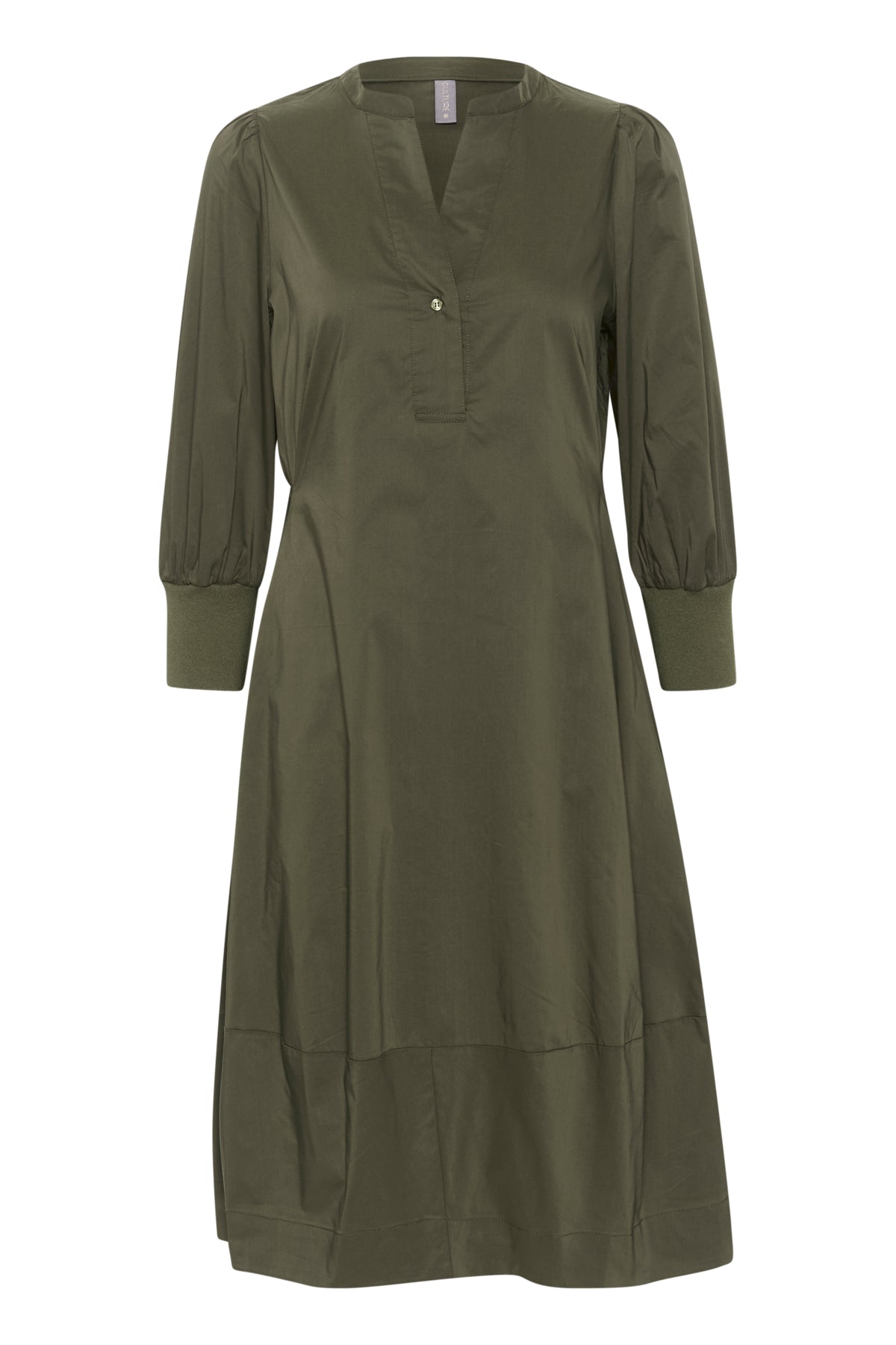 CULTURE Antoinett 3/4 sleeve Dress Burnt Olive