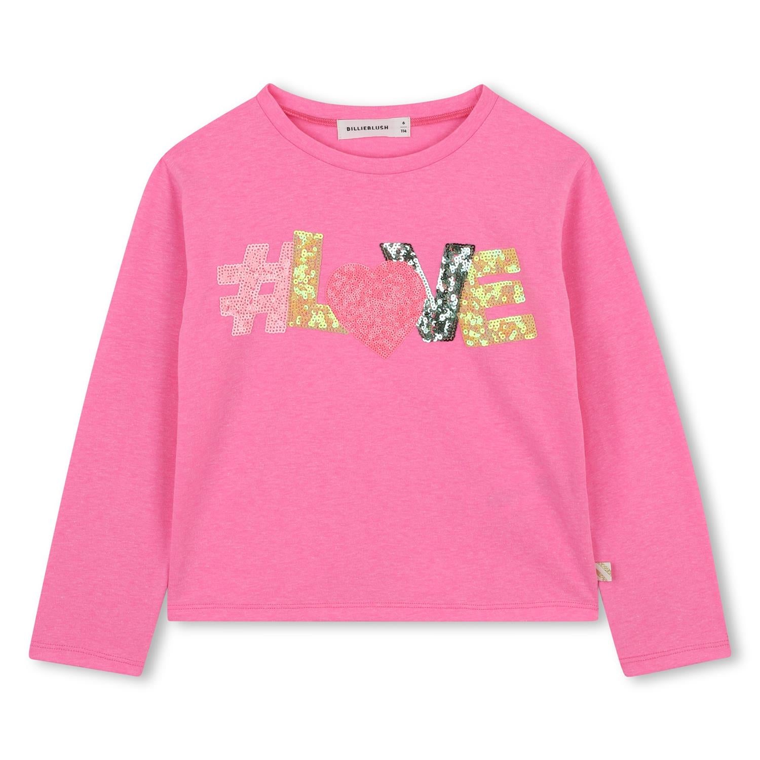 BILLIEBLUSH LS T-Shirt m/glitter Rosa