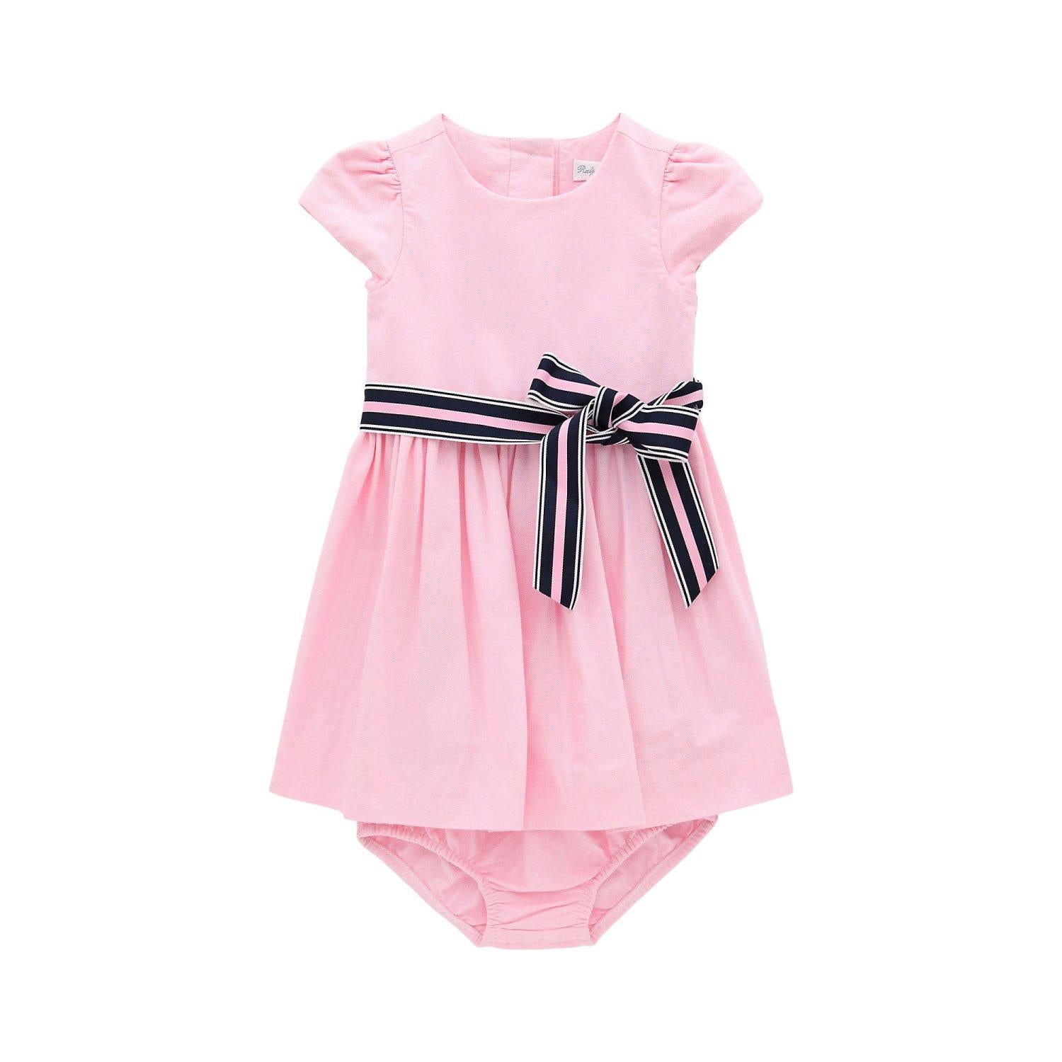 RALPH LAUREN Baby 0-24mnd. Marcela Oxford Dress & Bloomer Rosa