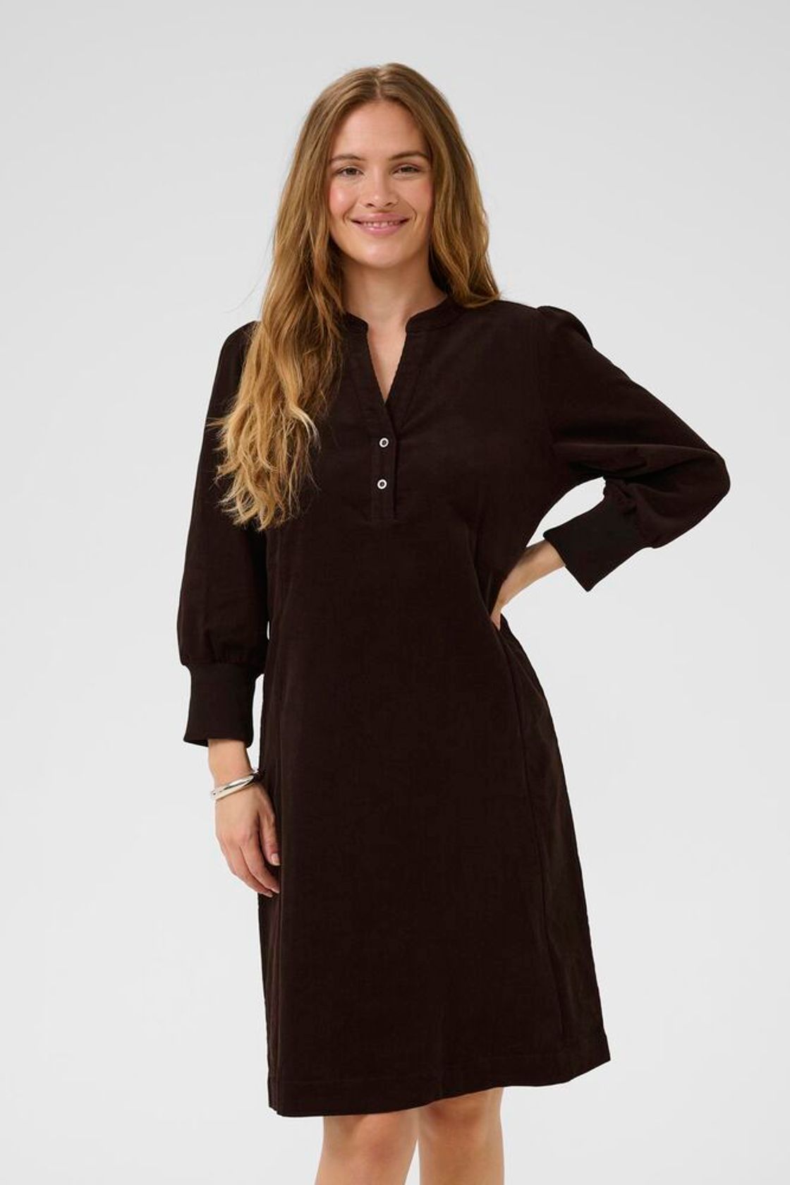 CULTURE Rhaena Dress Coffee Bean