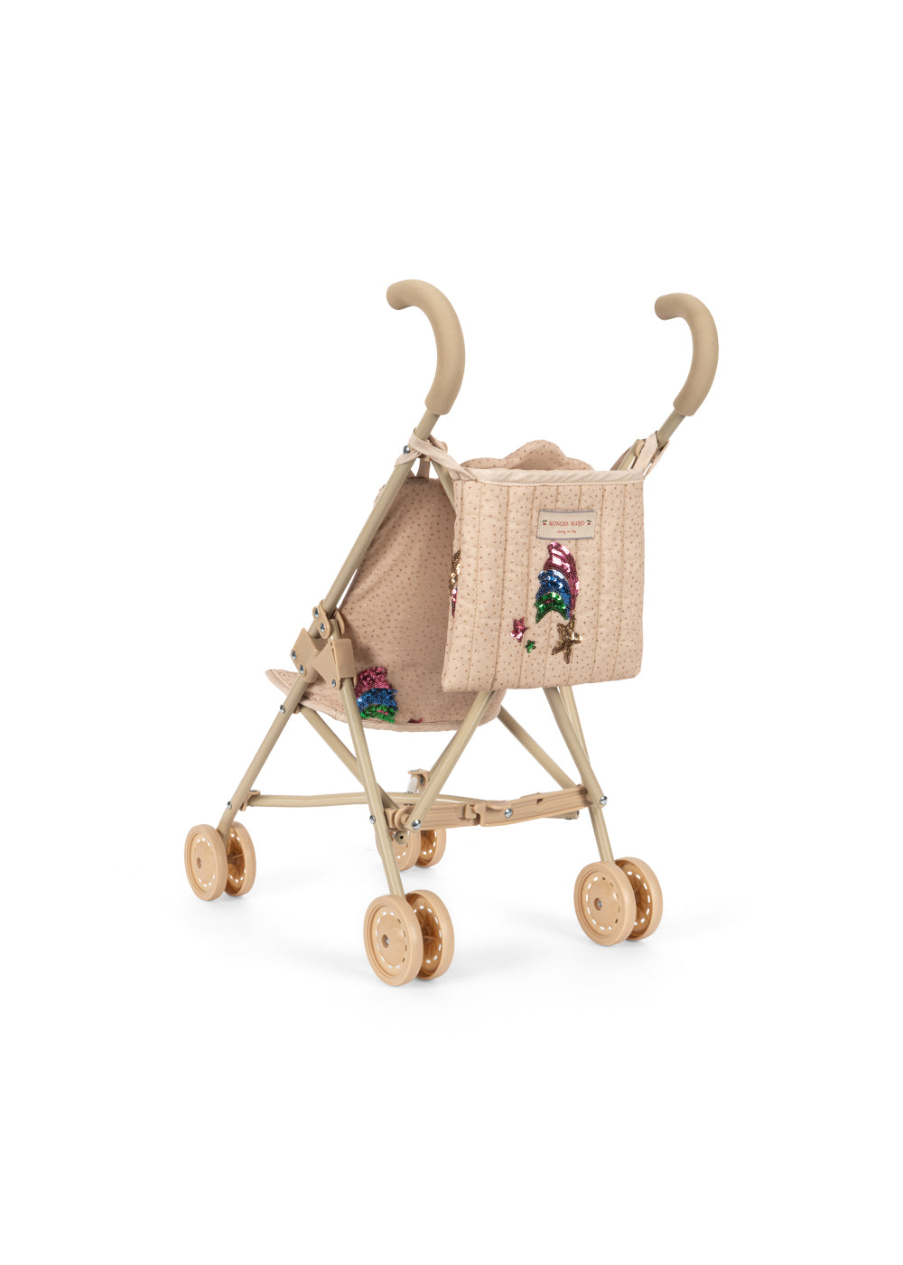 KONGES SLØJD Tulle Doll Stroller,Rainbow