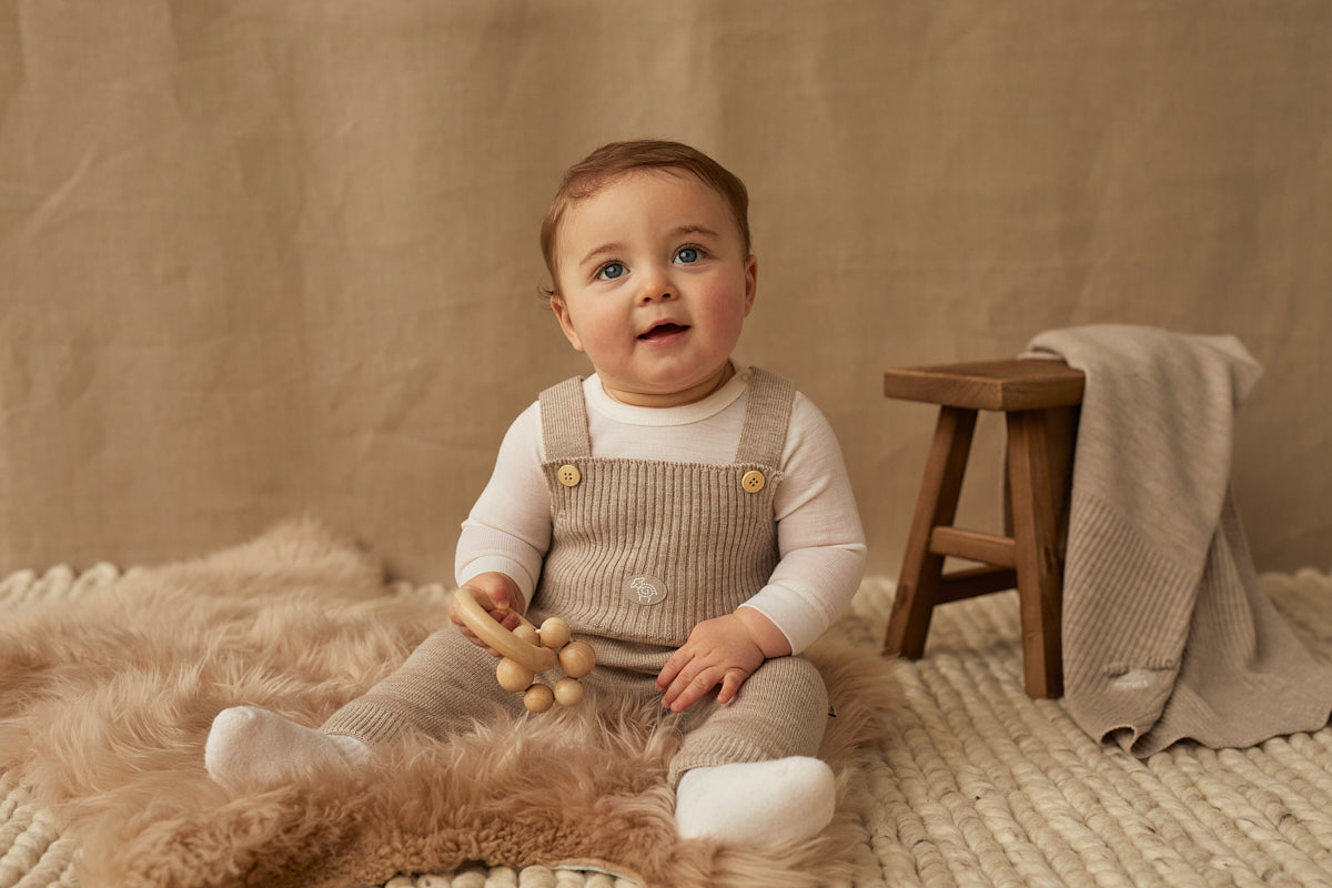 LILLELAM Seledress Baby Natur Lys Beige