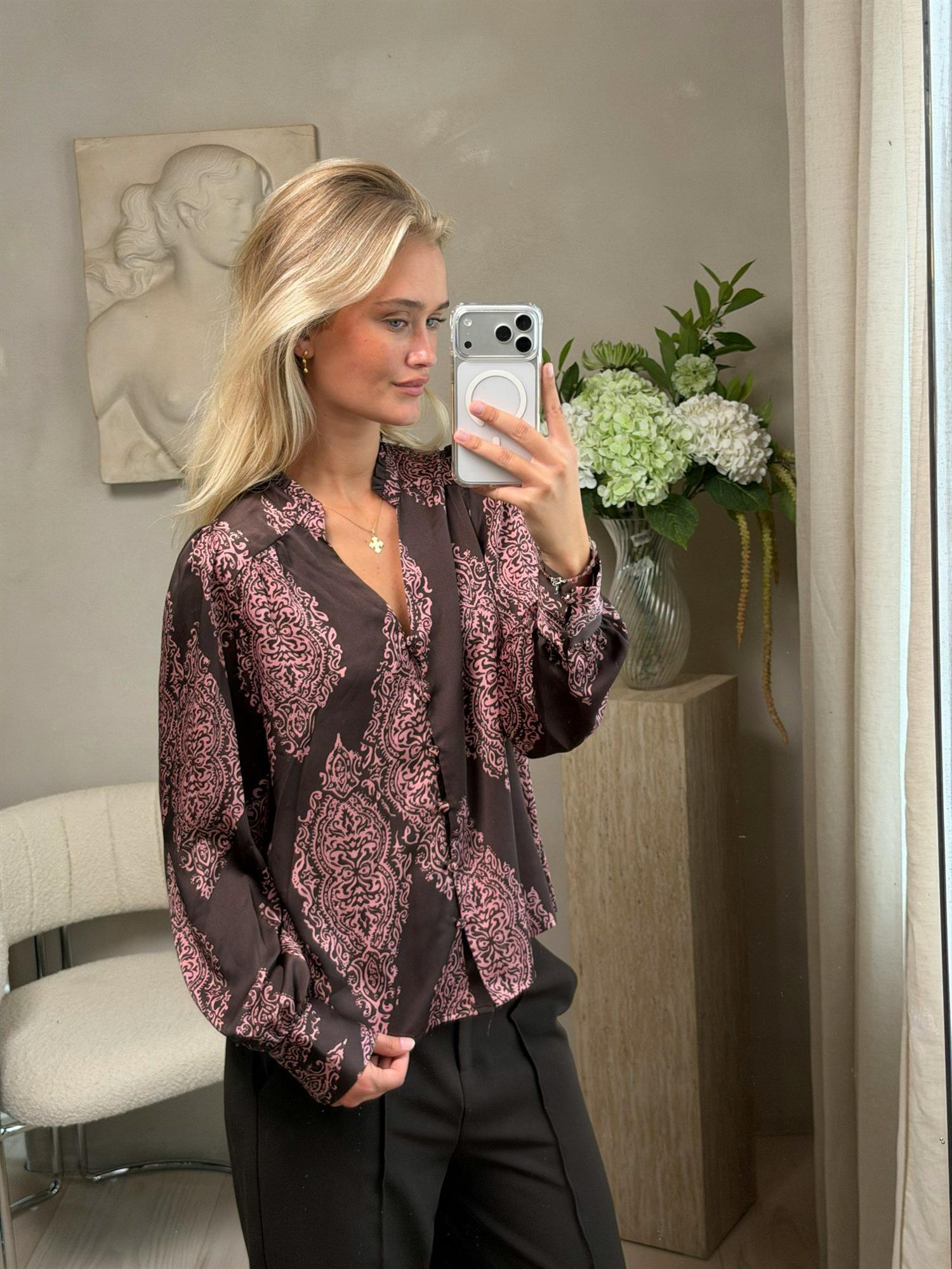 NEO NOIR Massima Paisley Drop Blouse