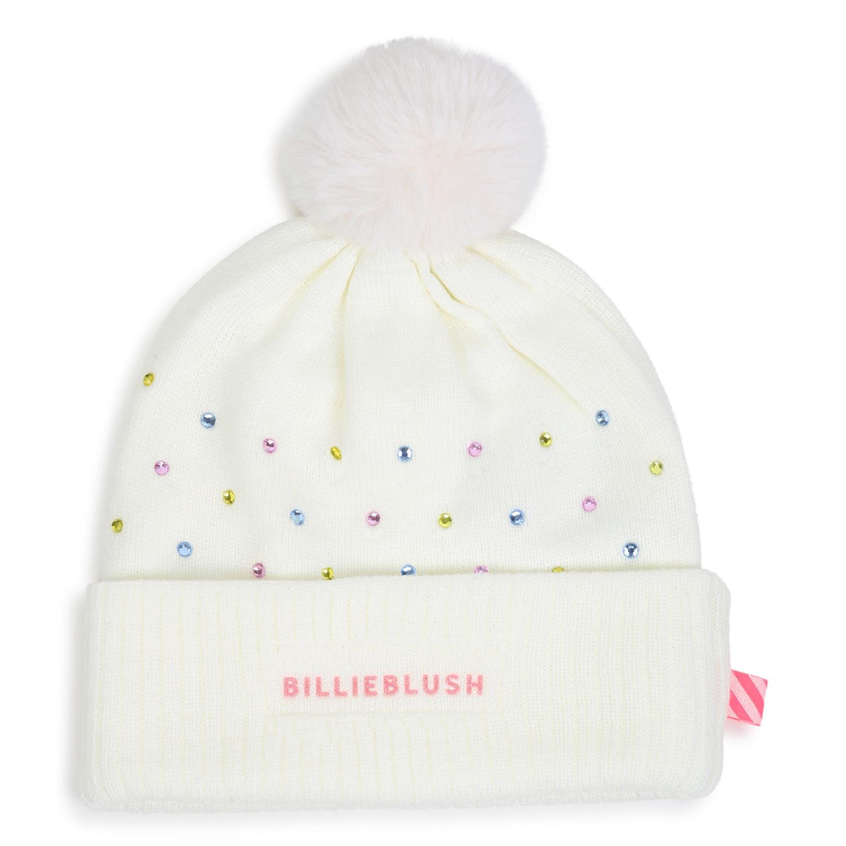 BILLIEBLUSH Lue m/Dusk og paljetter Off-White