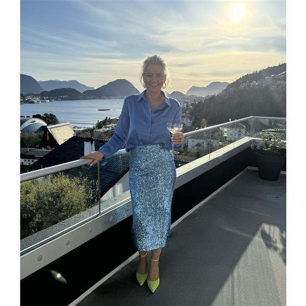 SAINT TROPEZ Evita skirt Blå