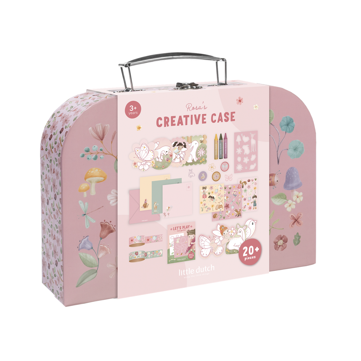LITTLE DUTCH Kreativ Koffert,Fairy Garden Rosa