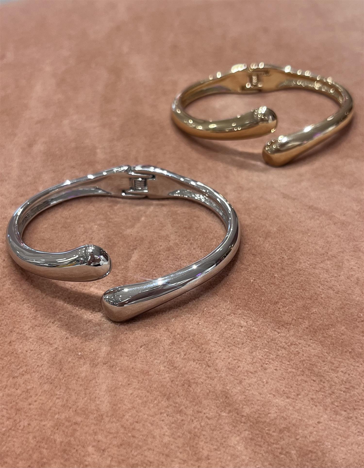 BOW 19 Twin Drop Bracelet Silver
