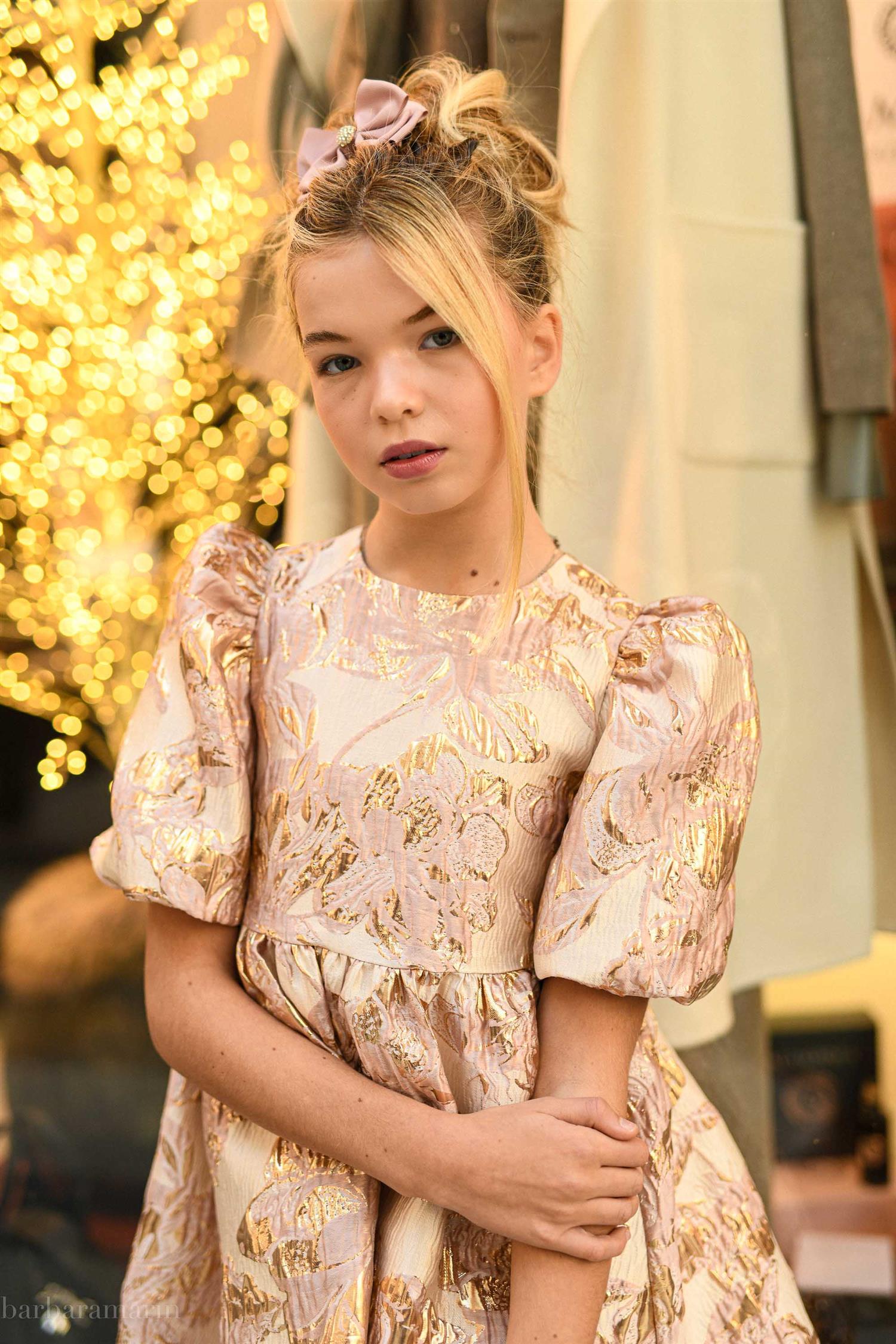 PRINSESSEFIN Johanna Dress Rosa/Gull