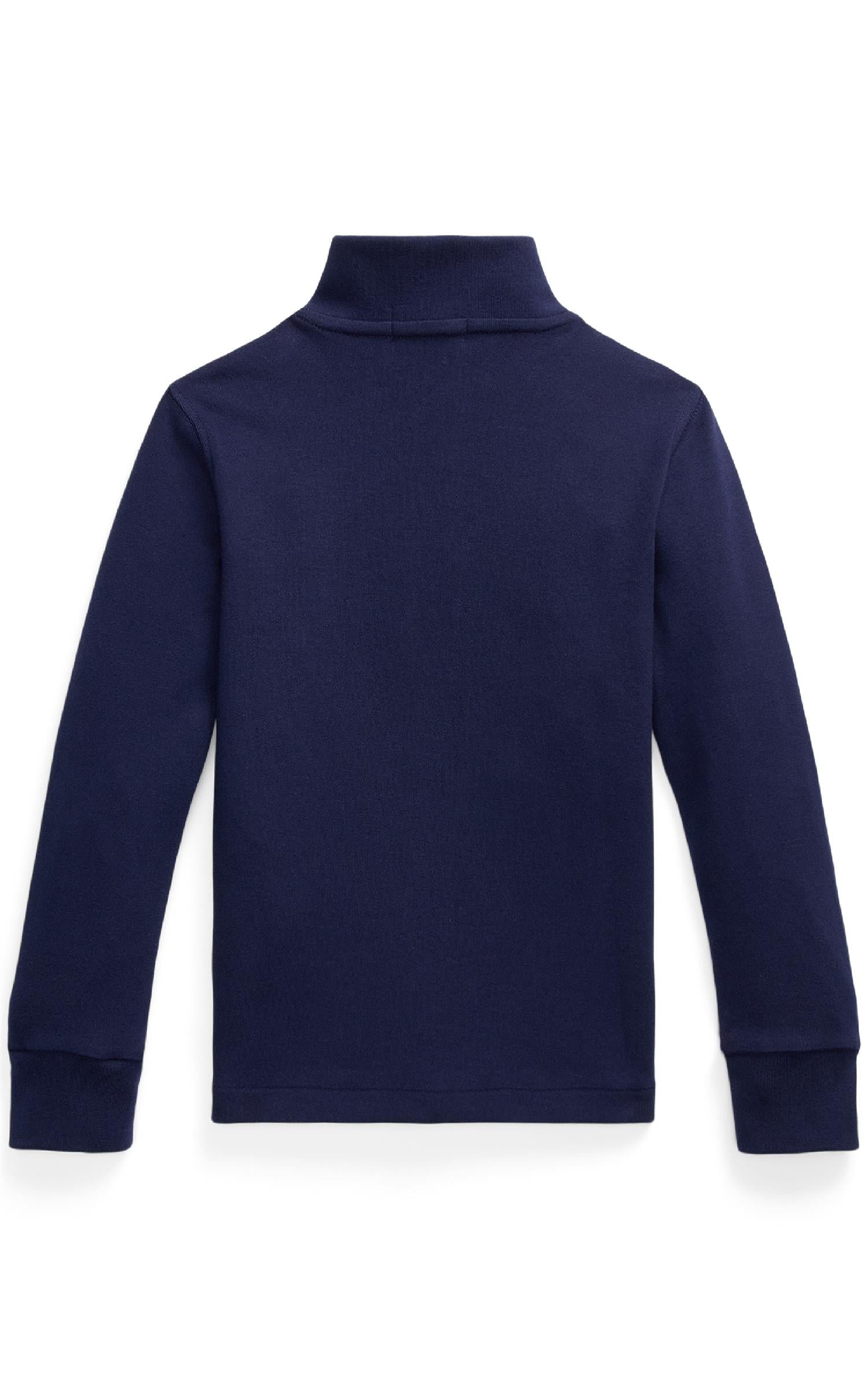 RALPH LAUREN 8-16År Cotton Interlock Zip Pullover,Teens Mørkeblå