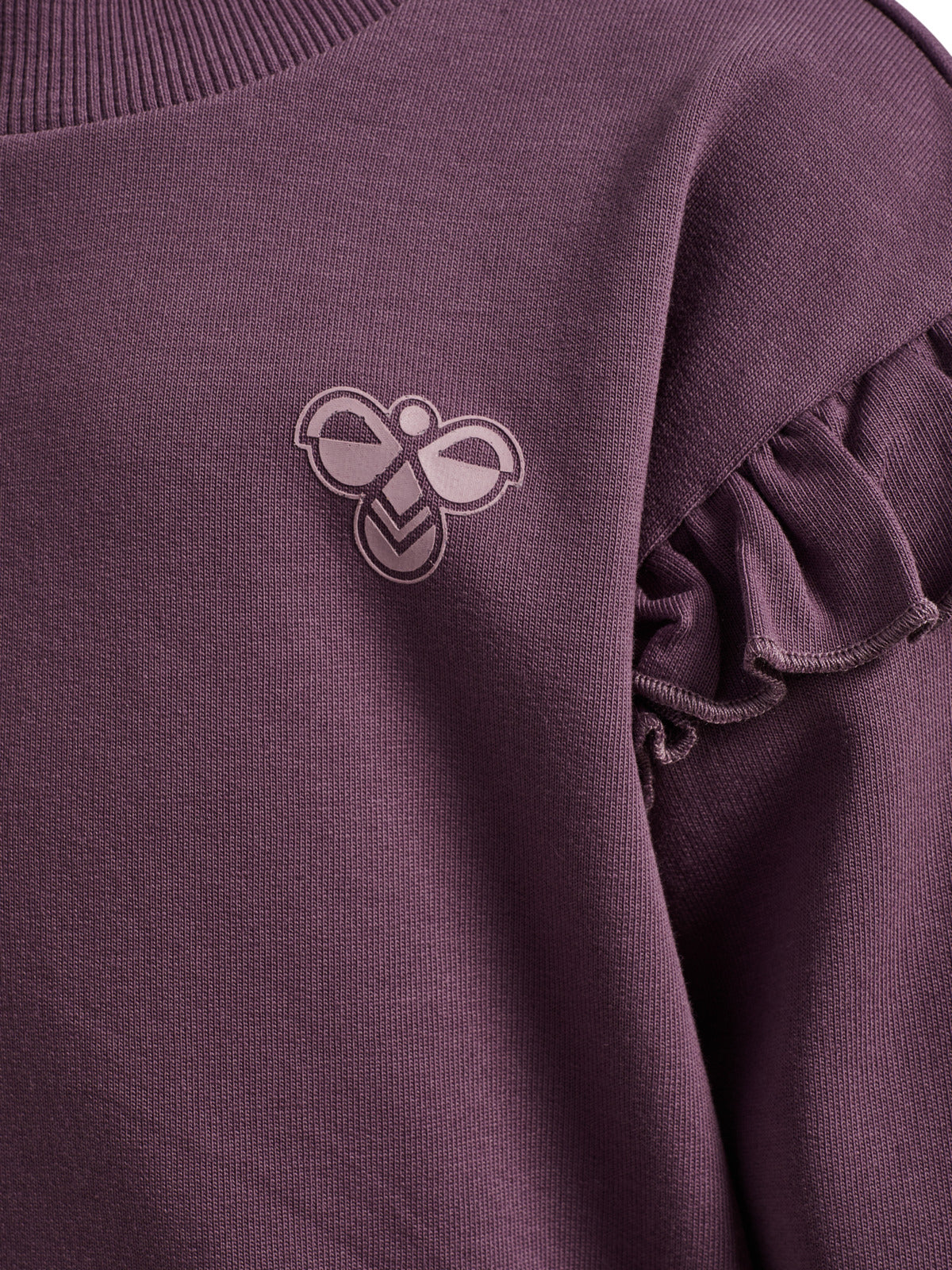 HUMMEL 0-4ÅR Loose Frill Sweatshirt Plomme