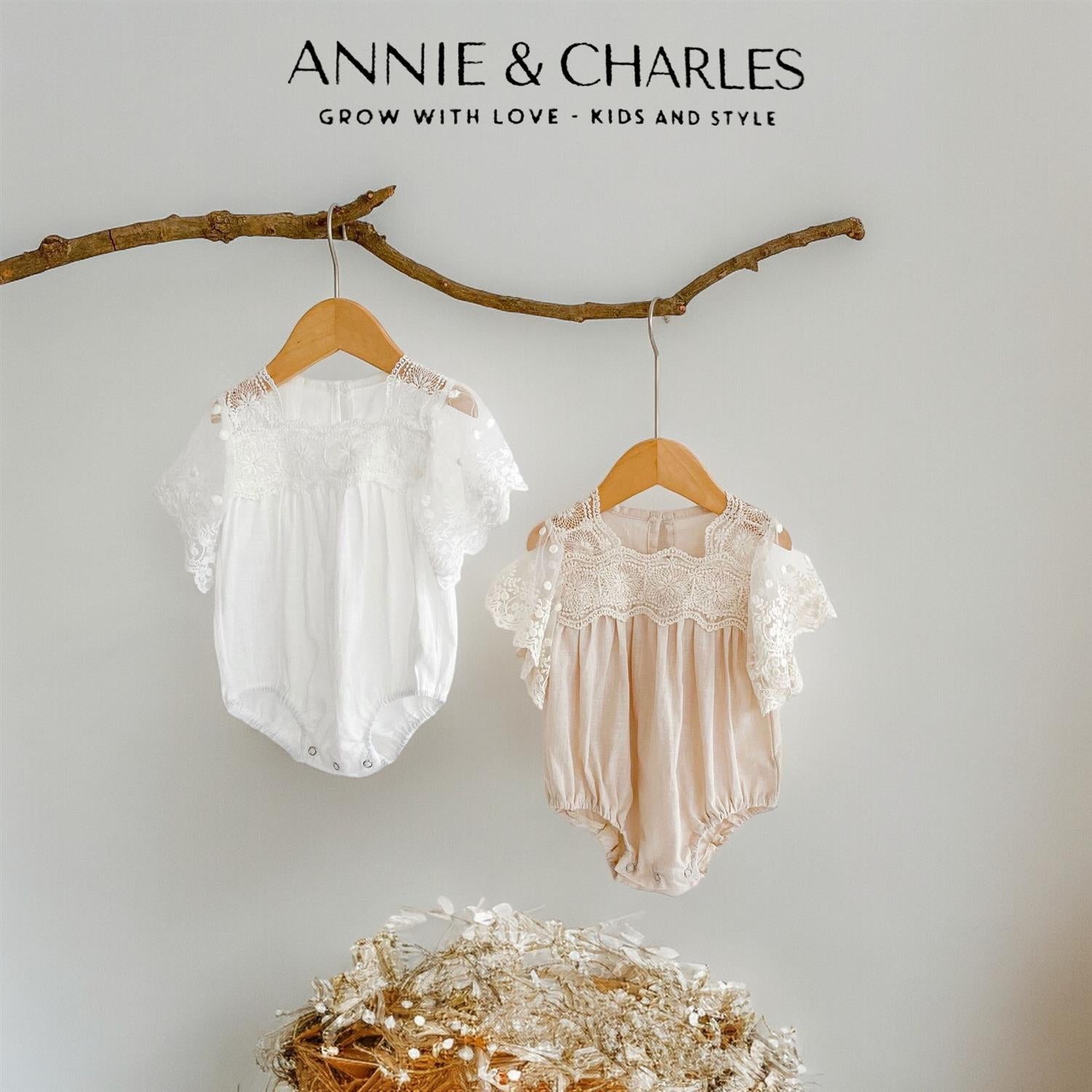 ANNIE & CHARLES Baby Bloomer Philippa Beige